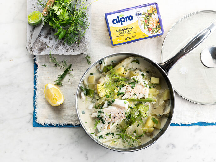 Stoofpotje van kabeljauw