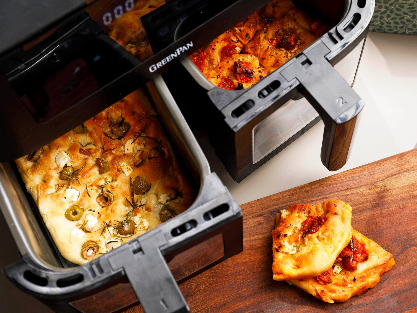 Focaccia uit de Airfryer