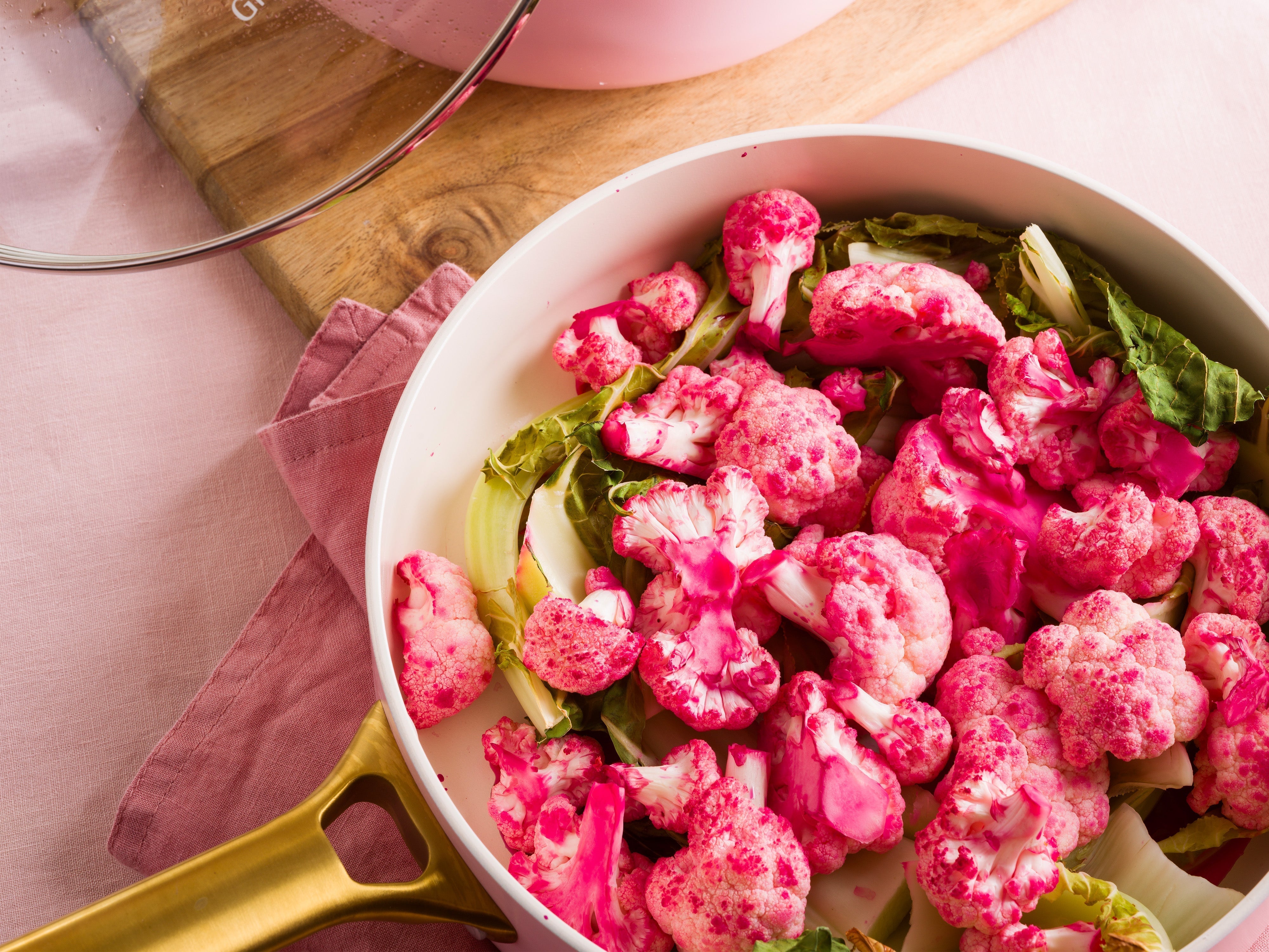 Bloemkool varianten met gestoomde zalm