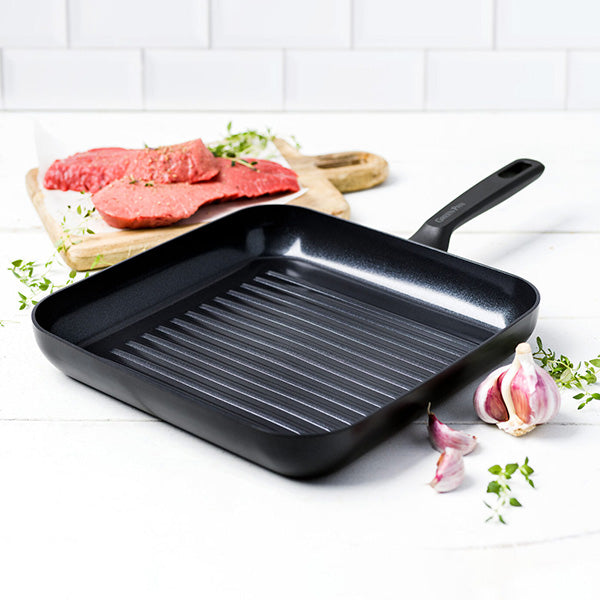 grillpan zwart aluminium