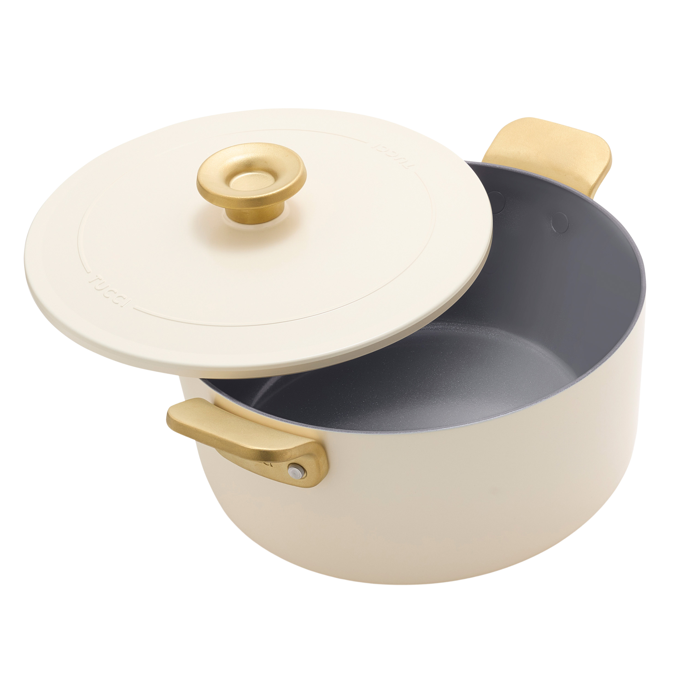 GreenPan™ Stanley Tucci™ Ceramic Nonstick 26cm/6.5L Dutch Oven, Carrara White