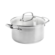 Dagelijkse kost kookpot 24cm/6L met deksel zilver