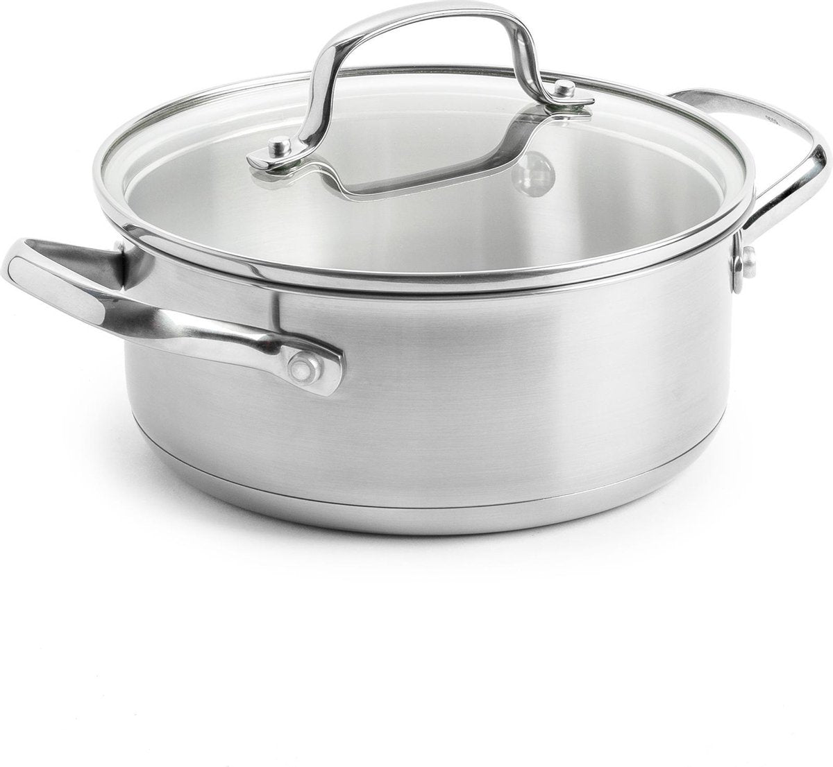 Dagelijkse kost kookpot 18cm/2L met deksel zilver 