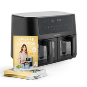 Lentedeal: Bistro Dual Zone Air Fryer + Sandra’s snelle en gezonde air fryer-recepten