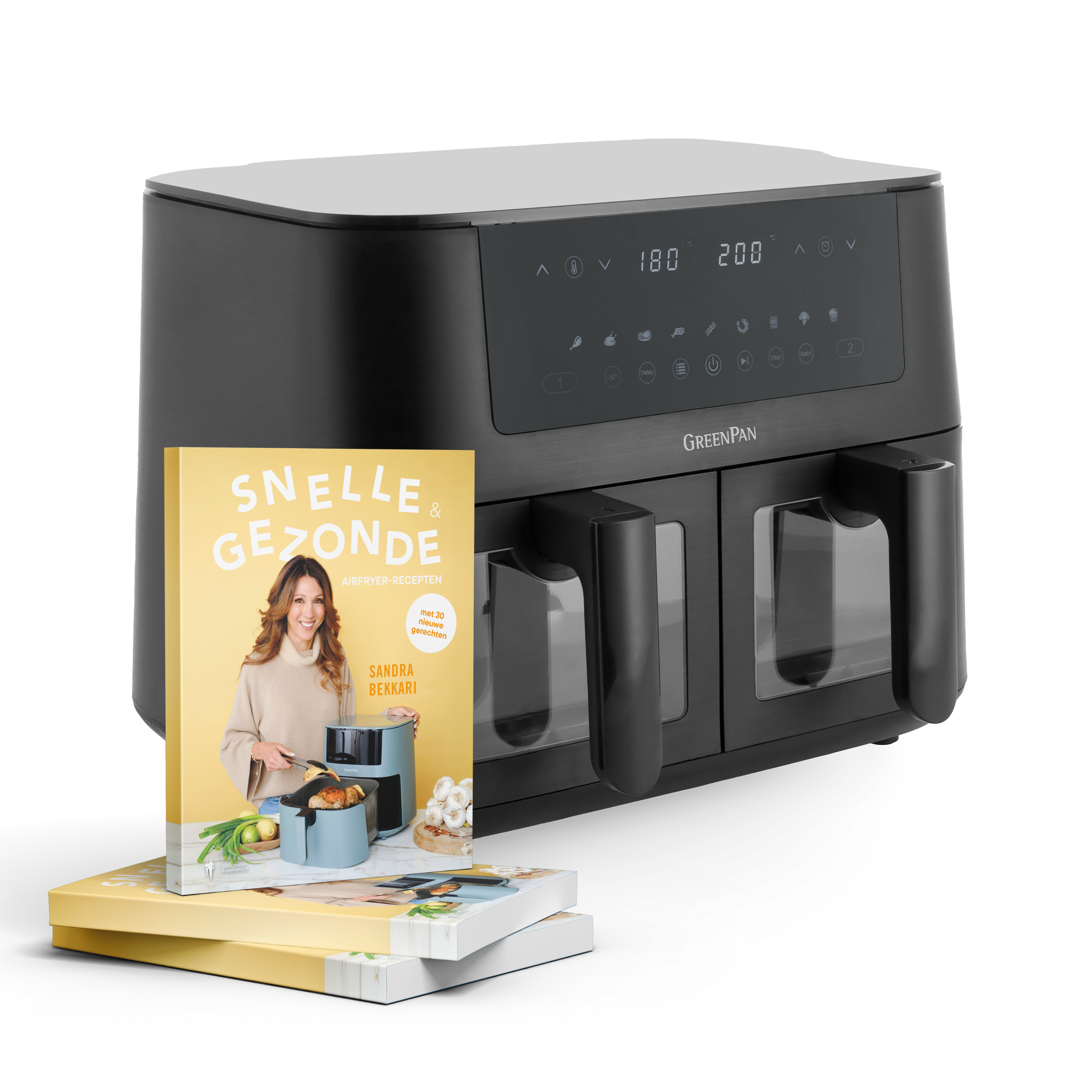 Lentedeal: Bistro Dual Zone Air Fryer + Sandra’s snelle en gezonde air fryer-recepten