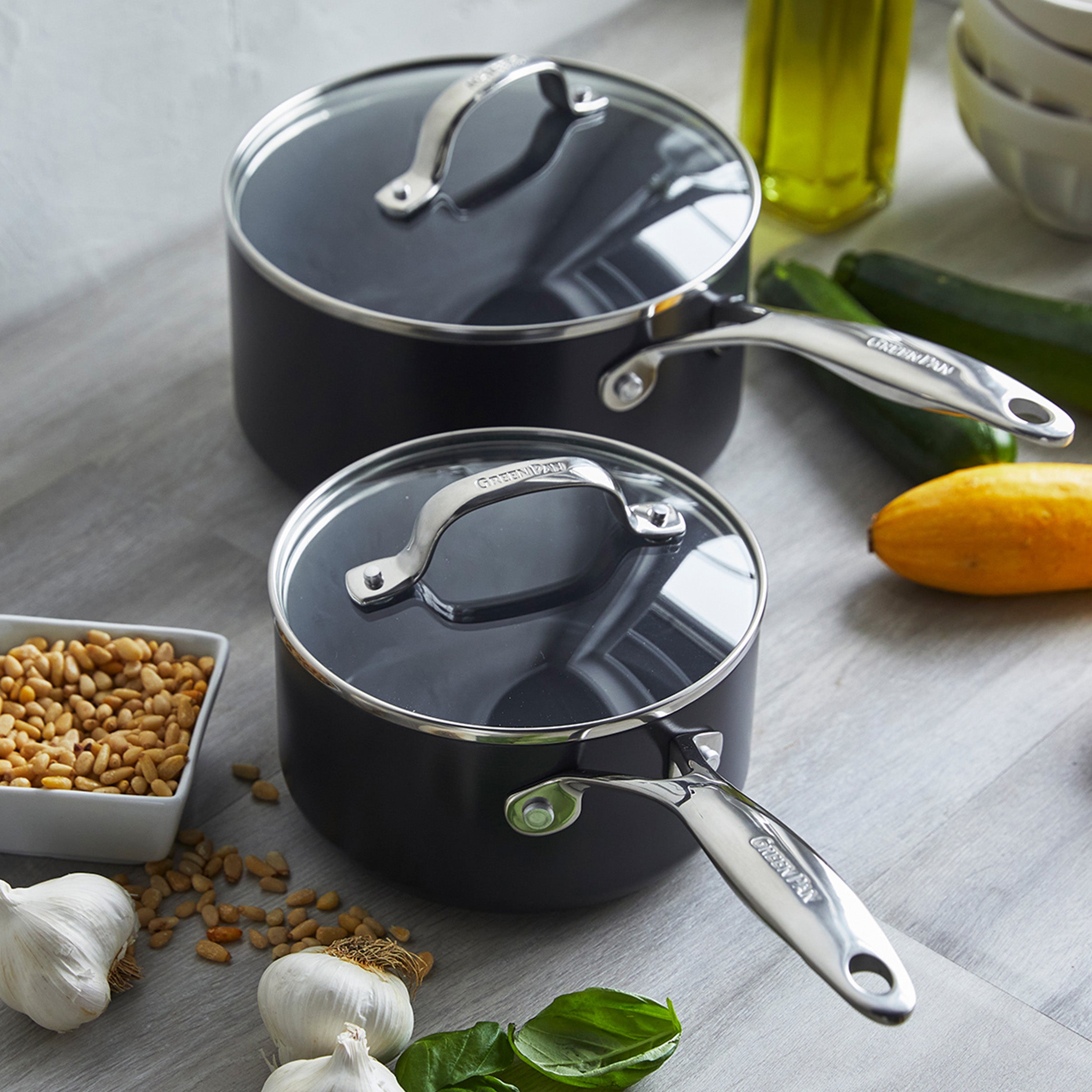 Greenpan Valencia Pro Kookpotten Keramisch inductie pfas-vri vooraanzicht