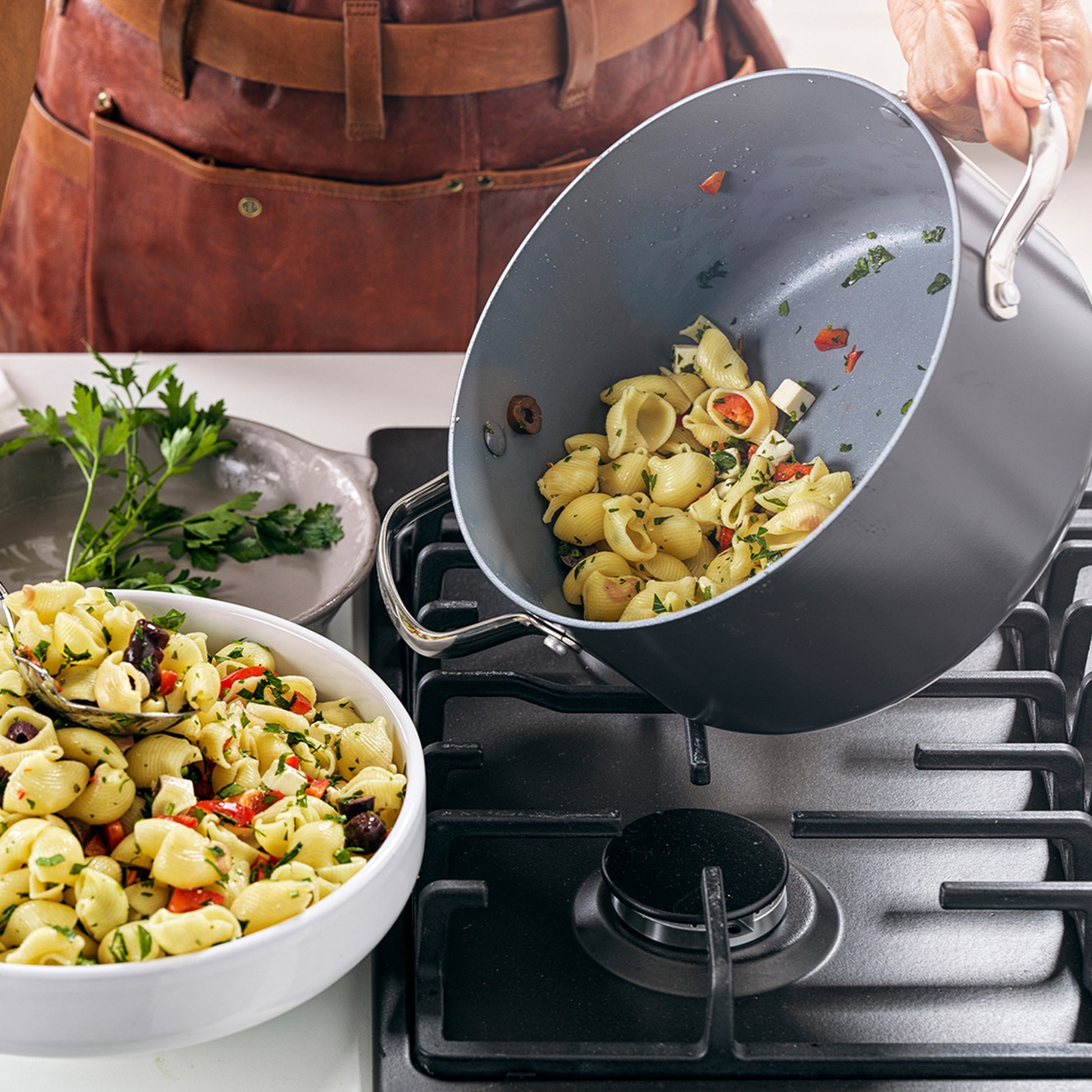 Greenpan Kookpotten Valencia Pro Soeppan  Keramisch inductie pfas-vri vooraanzicht