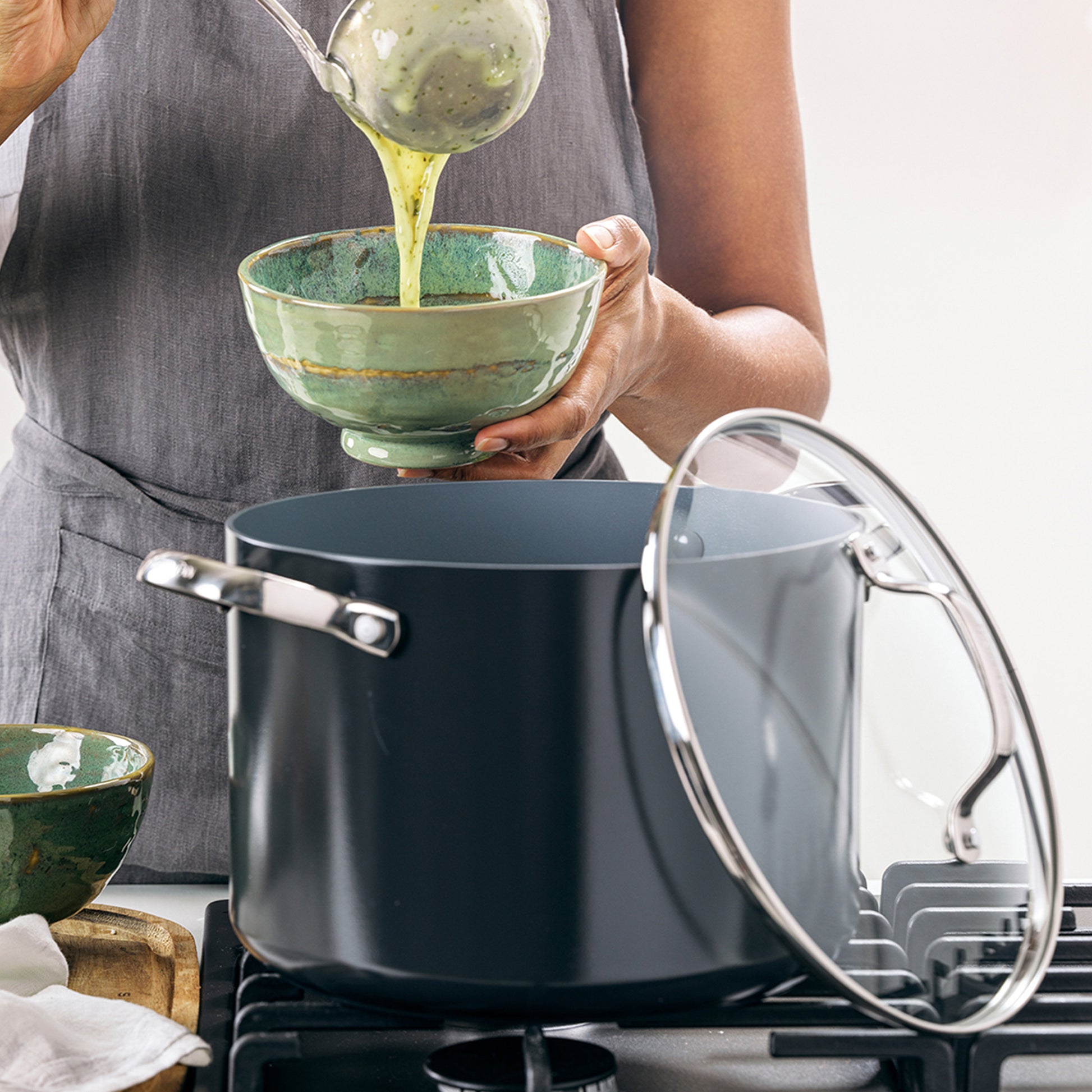 Greenpan Valencia Pro Soeppan  Keramisch inductie pfas-vri vooraanzicht