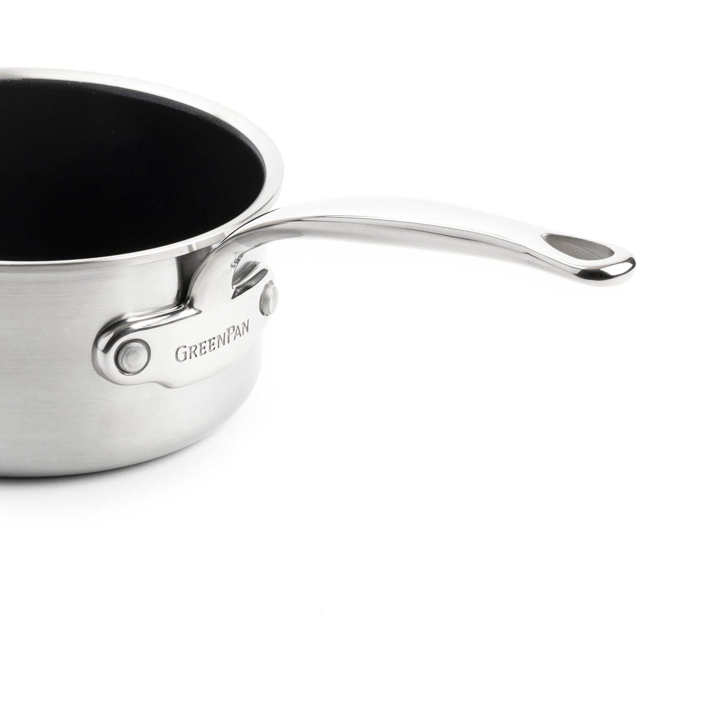 Greenpan Premiere Steelpan 16cm Keramisch inductie pfas-vri zijaanzicht