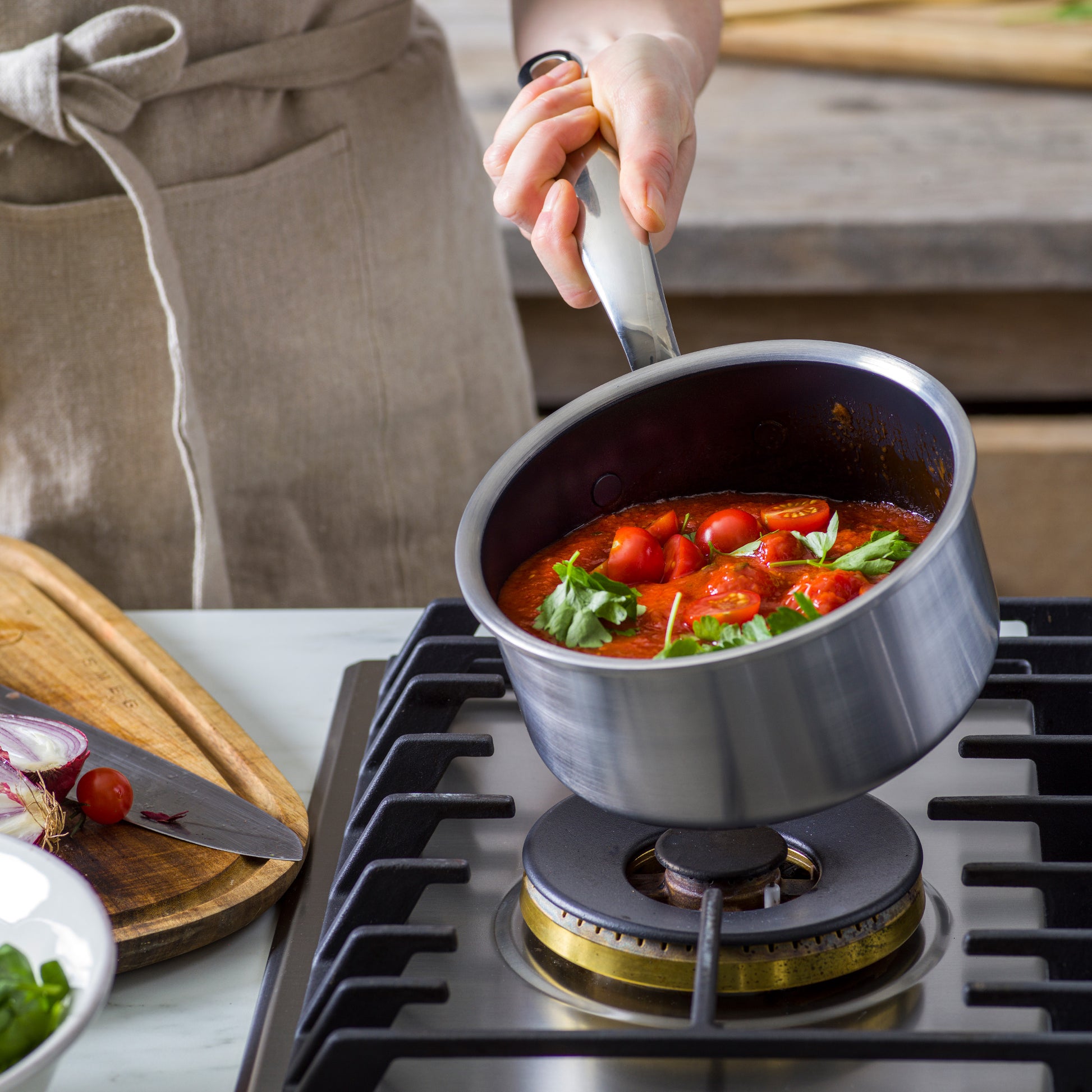 Greenpan Premiere Steelpan 16cm Keramisch inductie pfas-vri vooraanzicht