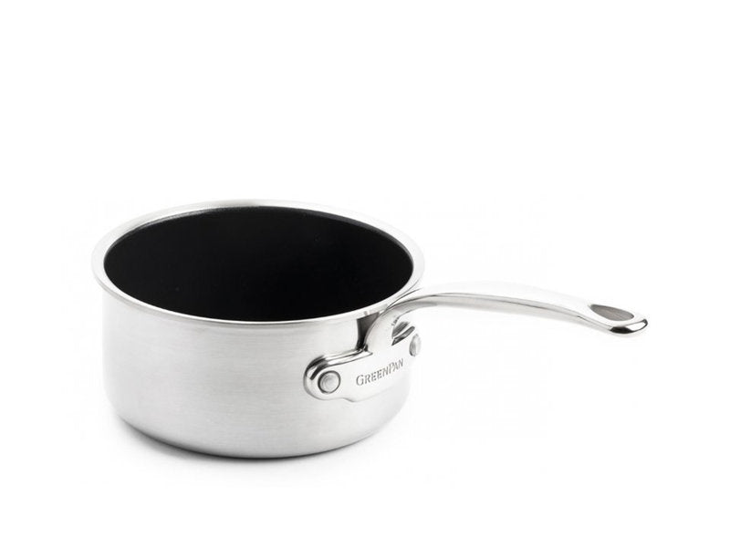 Greenpan Premiere Steelpan 16cm Keramisch inductie pfas-vri vooraanzicht