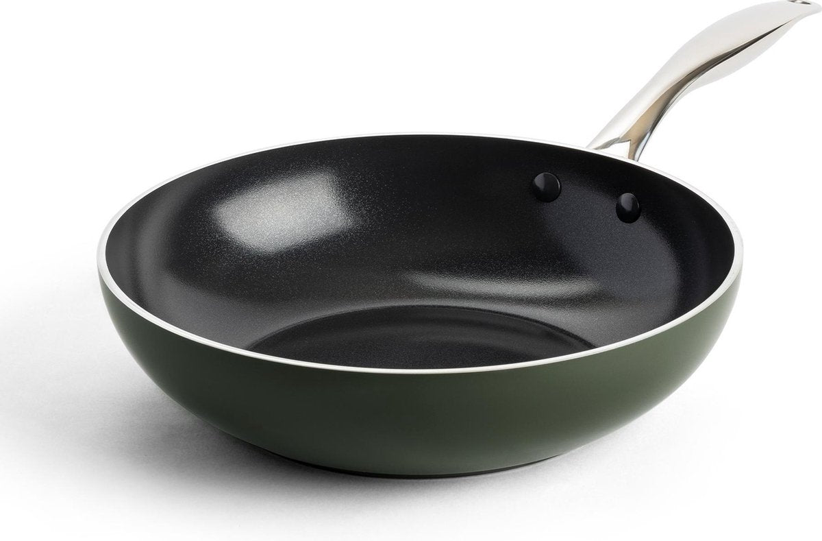 Dagelijkse kost wok 28cm 3,69L groen