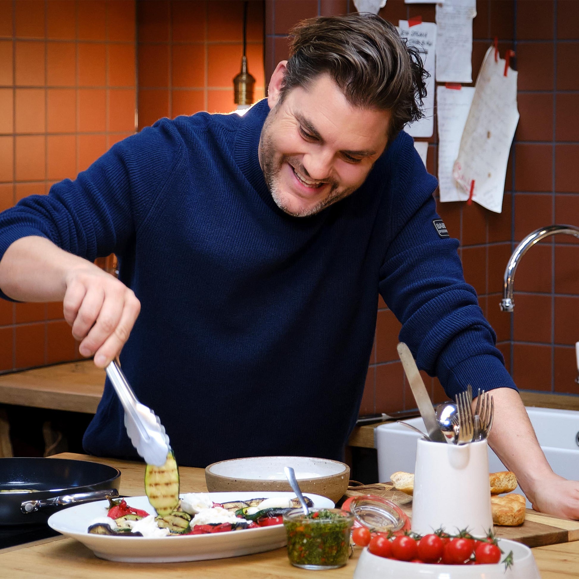 Dagelijkse kost grillpan 28cm groen Jeroen Meus