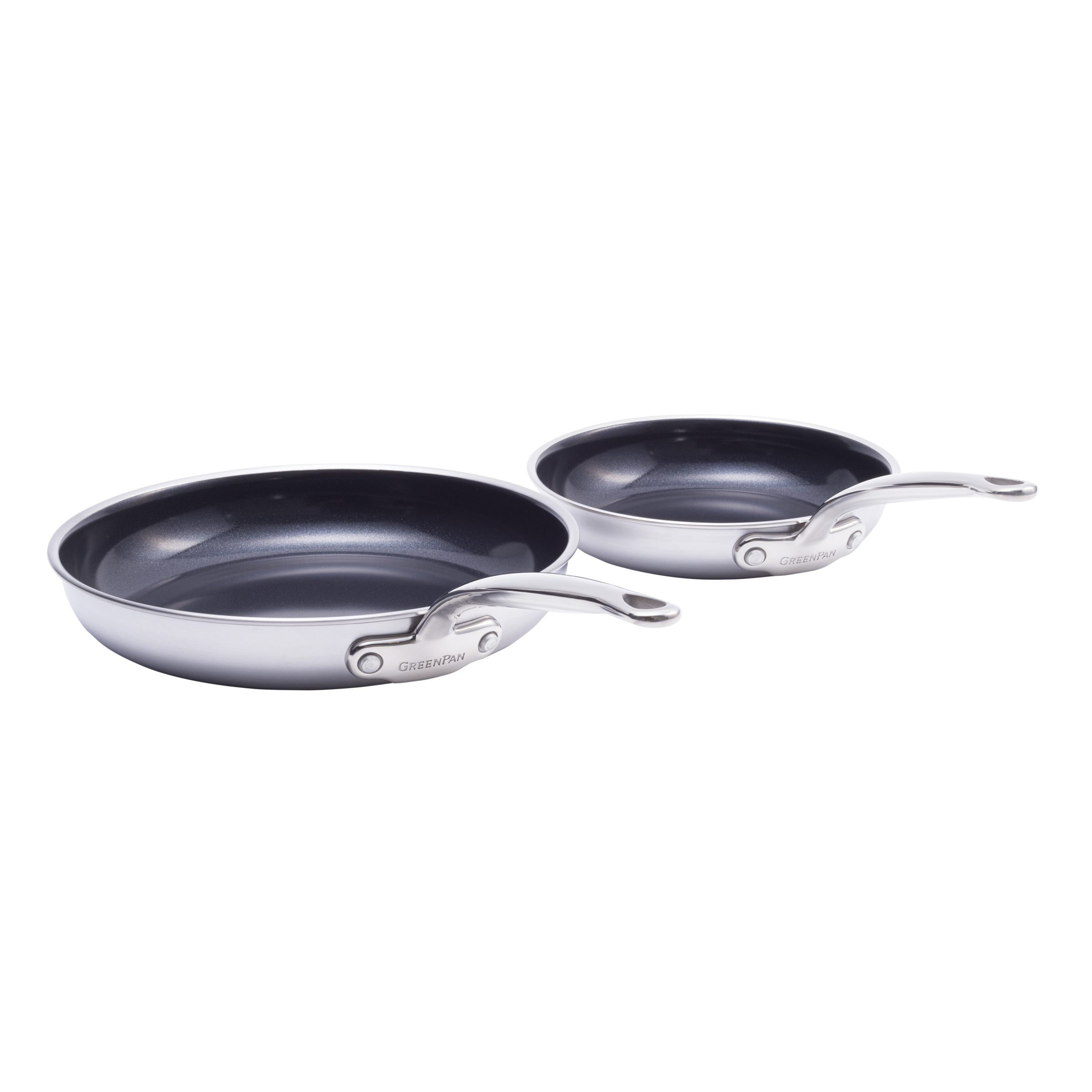 Greenpan braadpannen Premiere 2-delige Keramisch inductie pfas-vri vooraanzicht
