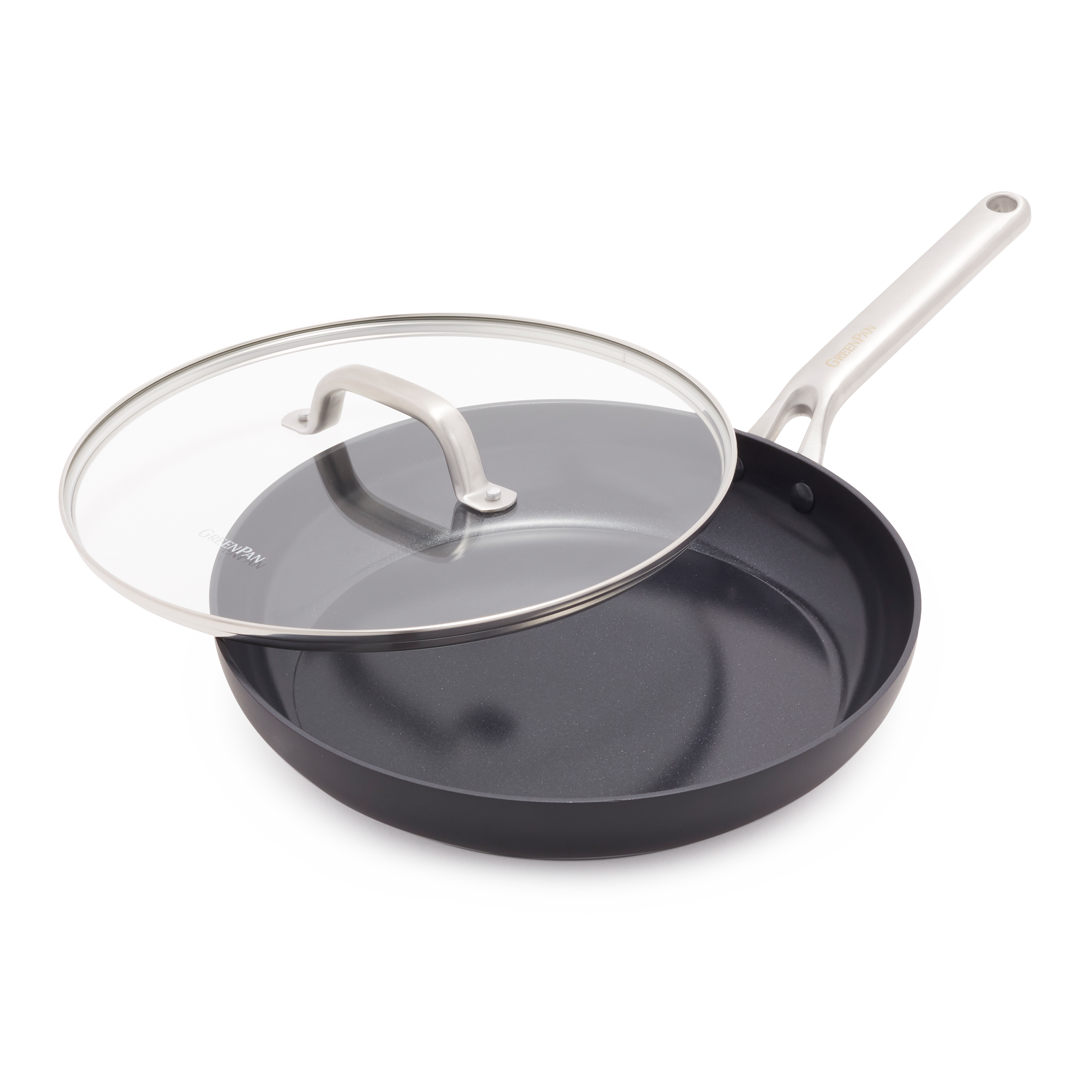 Greenpan Omega Koekenpannen Braadpannen Keramisch inductie pfas-vri vooraanzicht