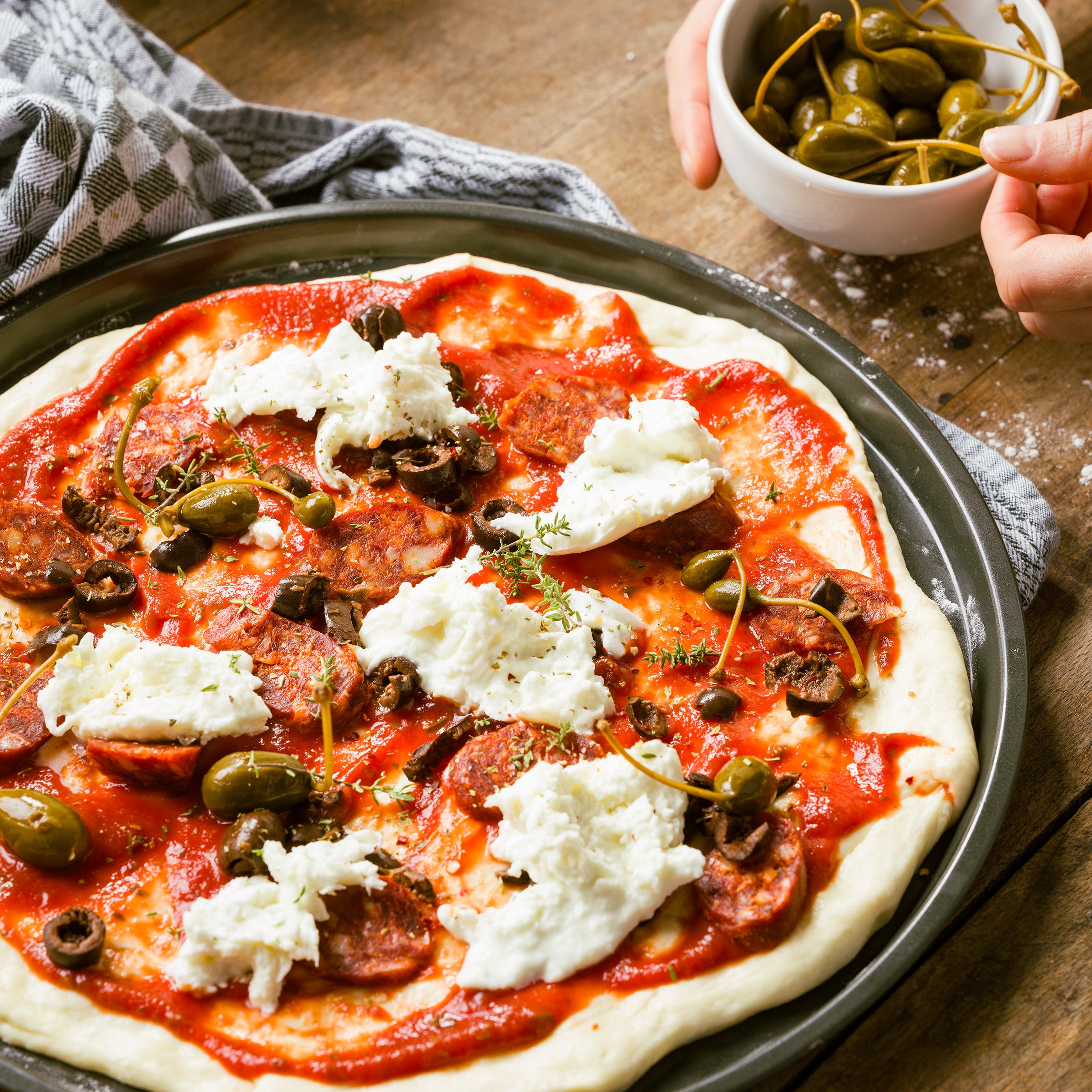 Assiette à pizza Daily Food 33 cm