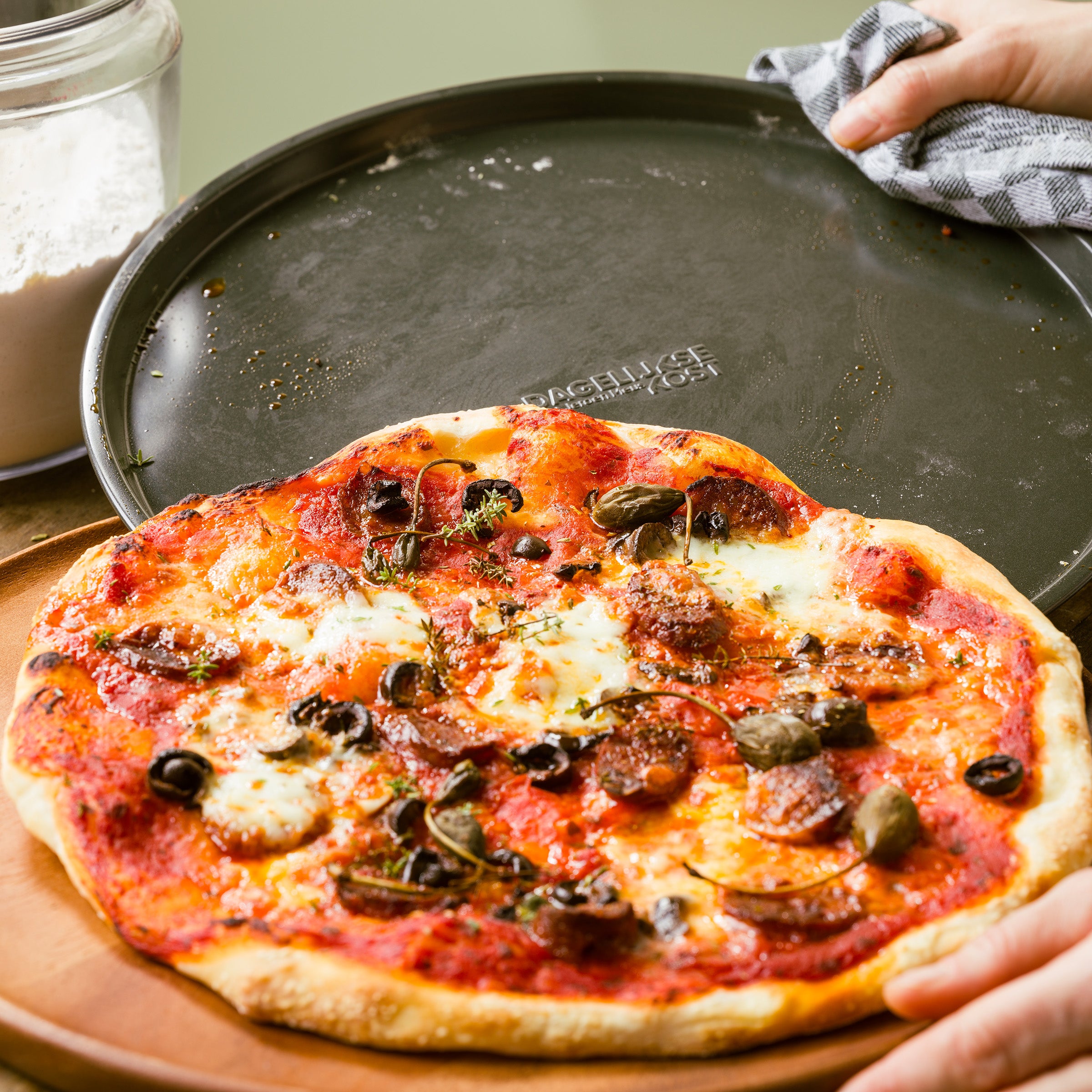 Assiette à pizza Daily Food 33 cm