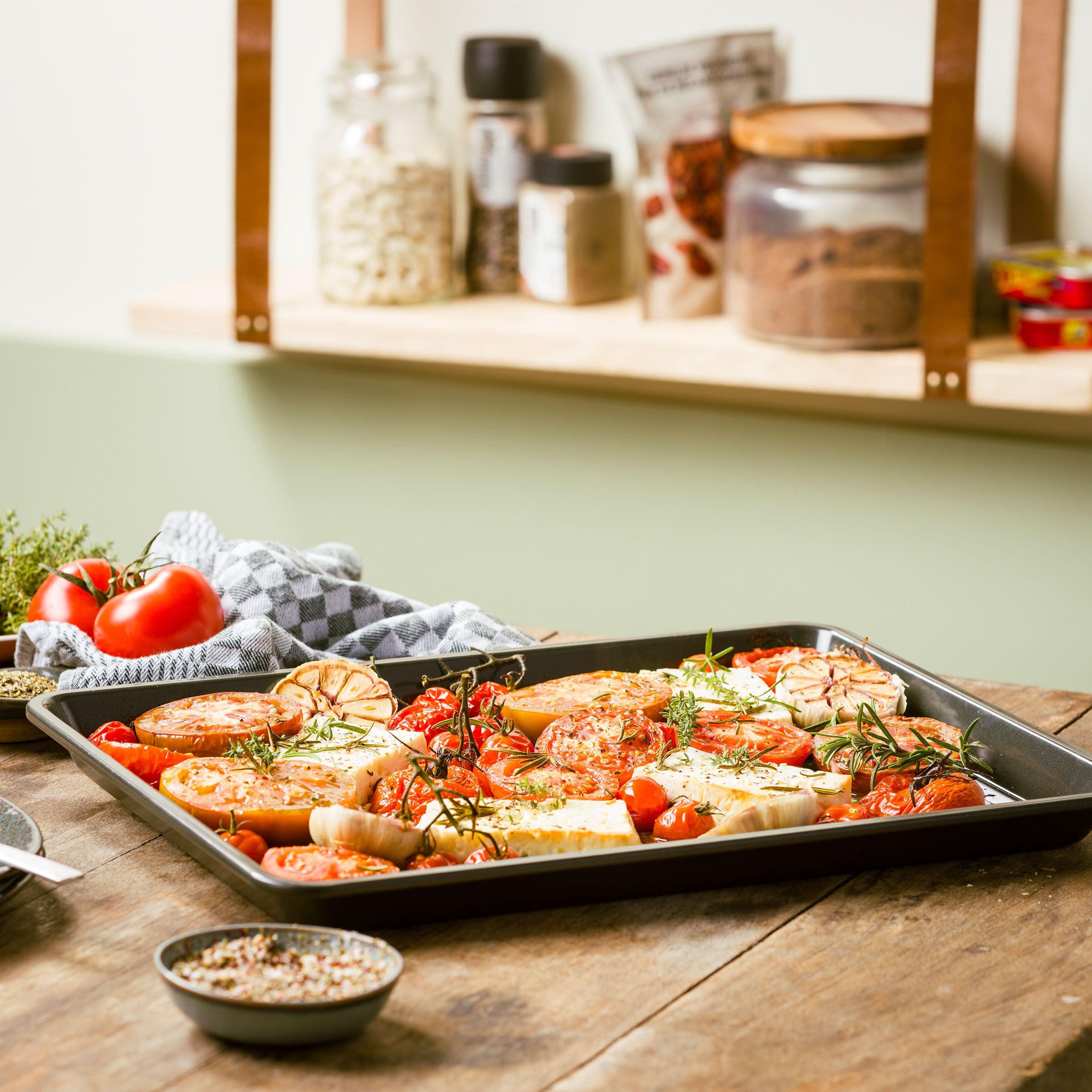 Plaque de cuisson pour aliments quotidiens 40x28cm