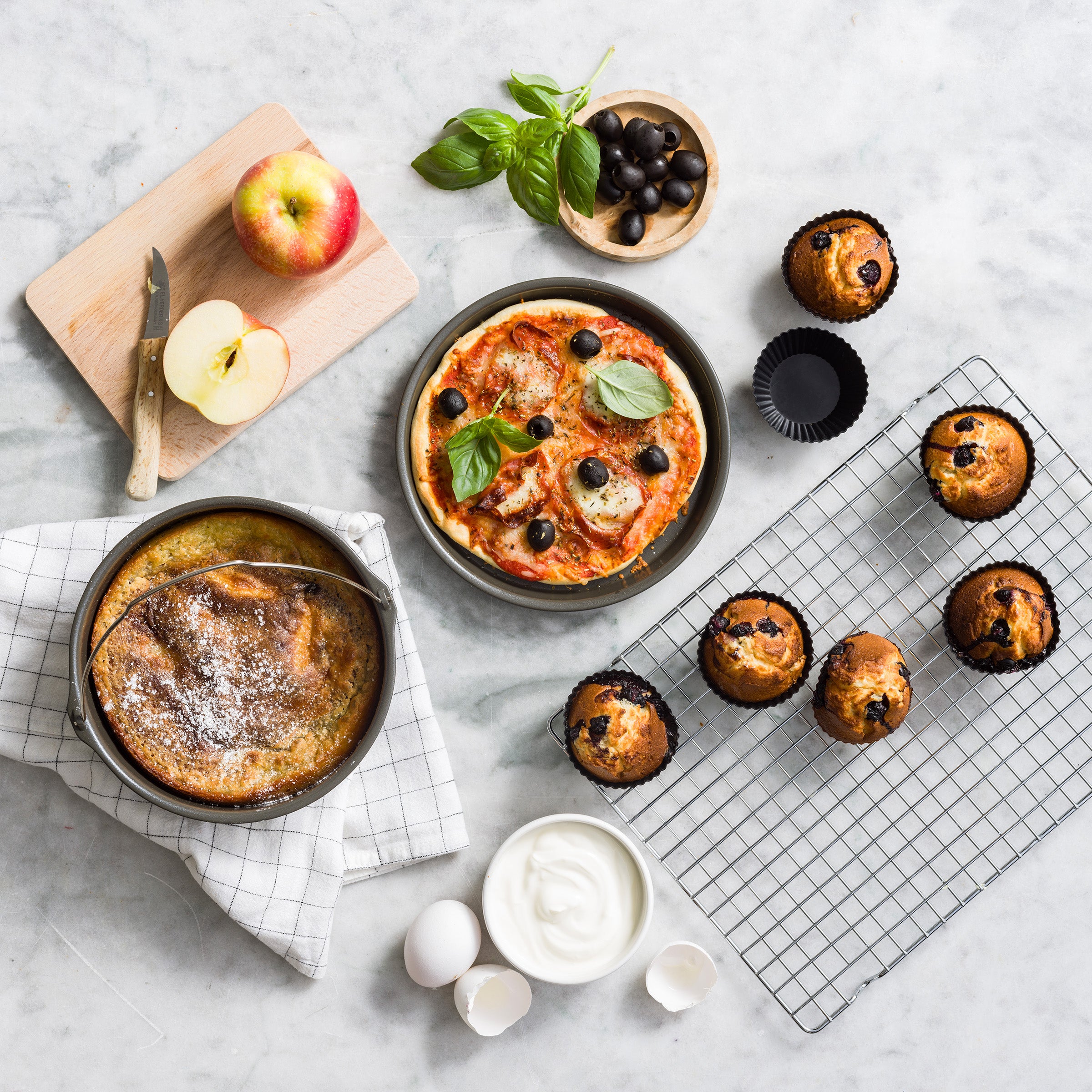 Blue Air Fryer & baking set