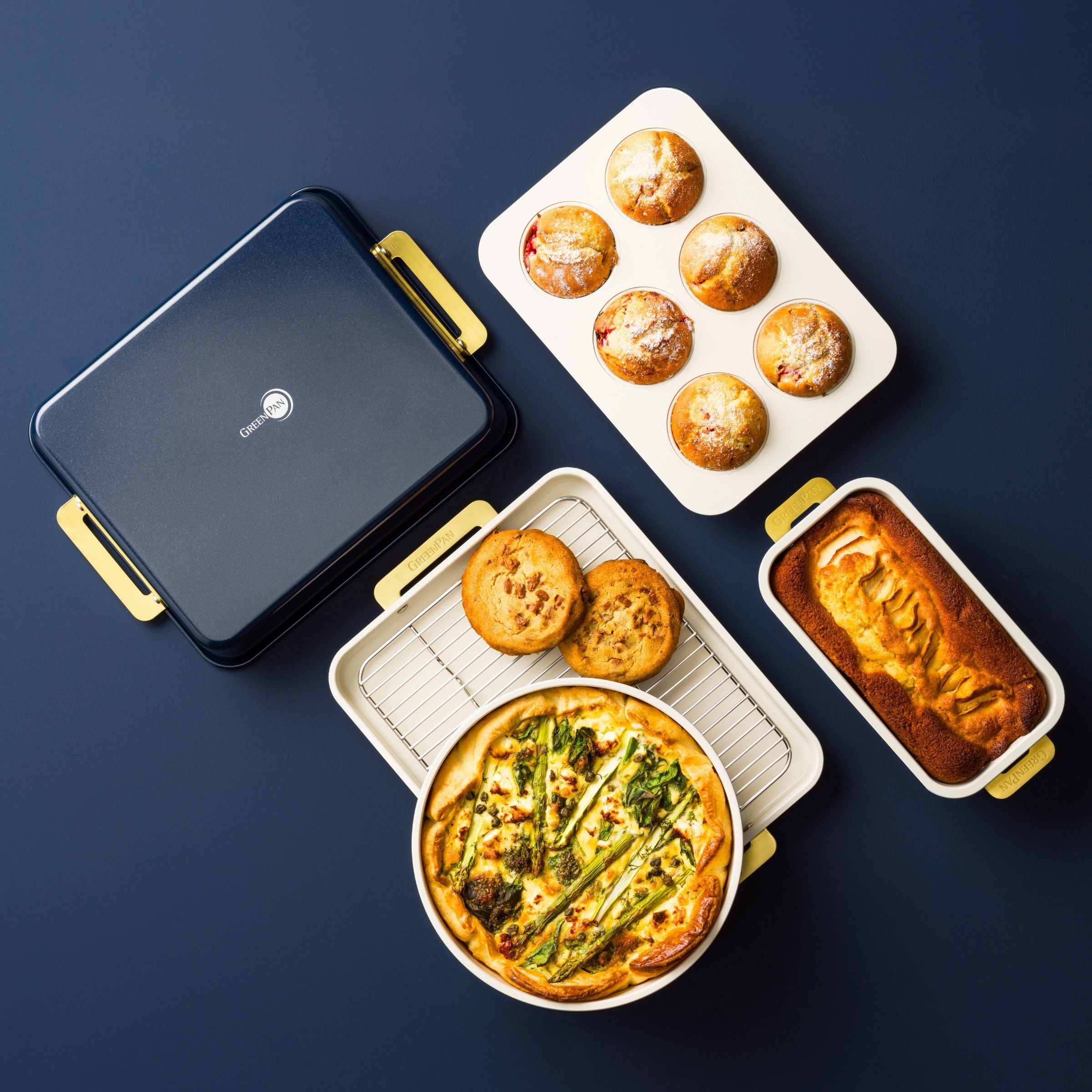 Padova Reserve Bakvormen Oxford Blue 6-delige set