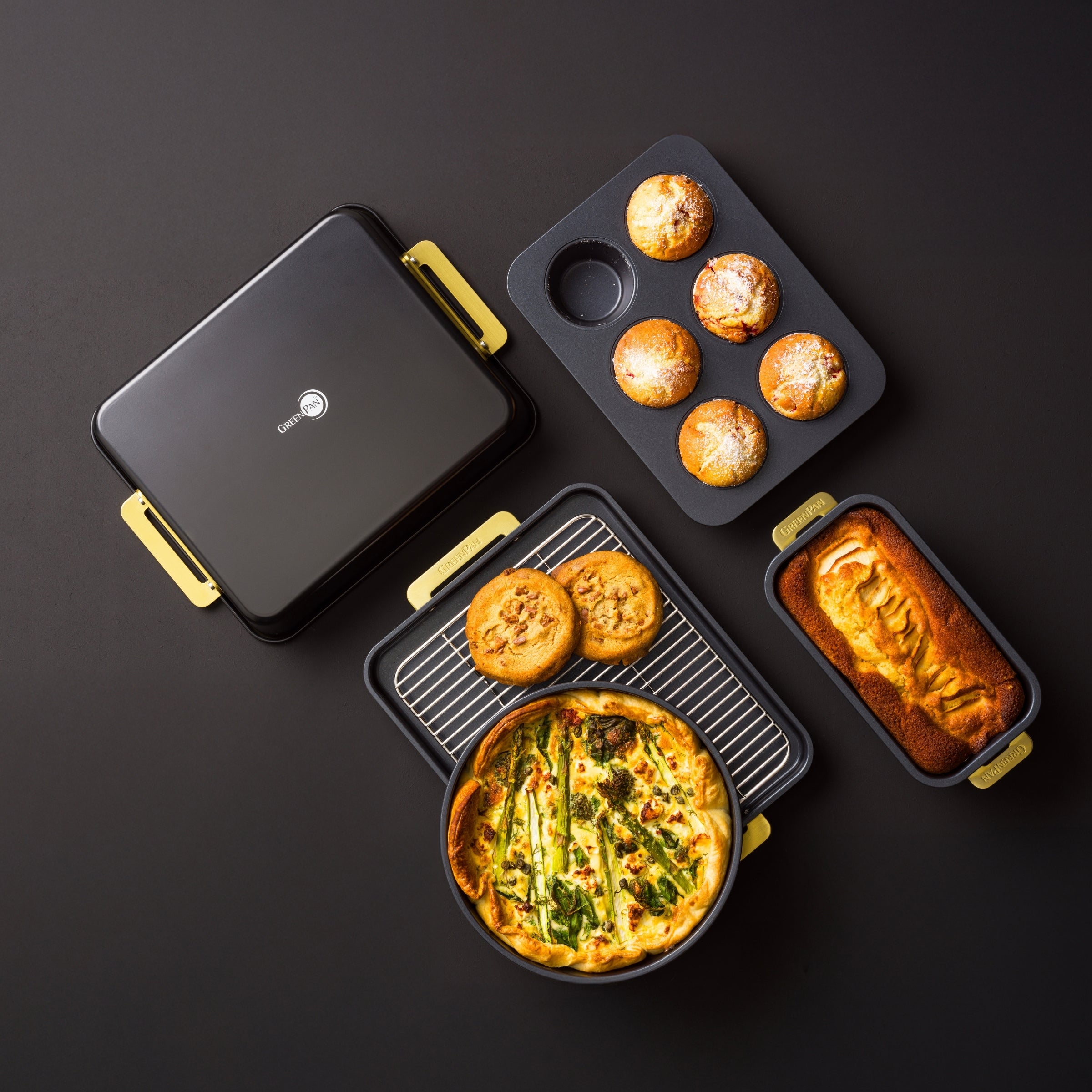 Padova Reserve Bakvormen Black 6-delige set