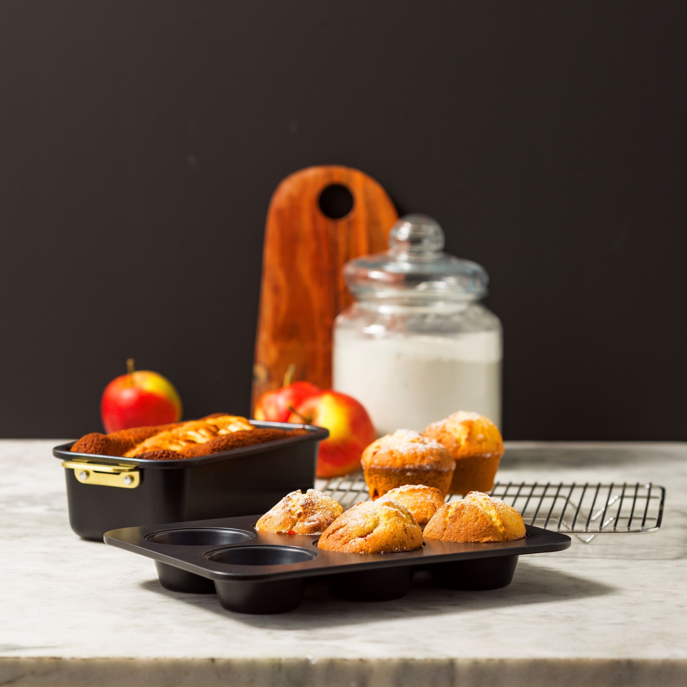 Padova Reserve Bakvormen Black 6-delige set