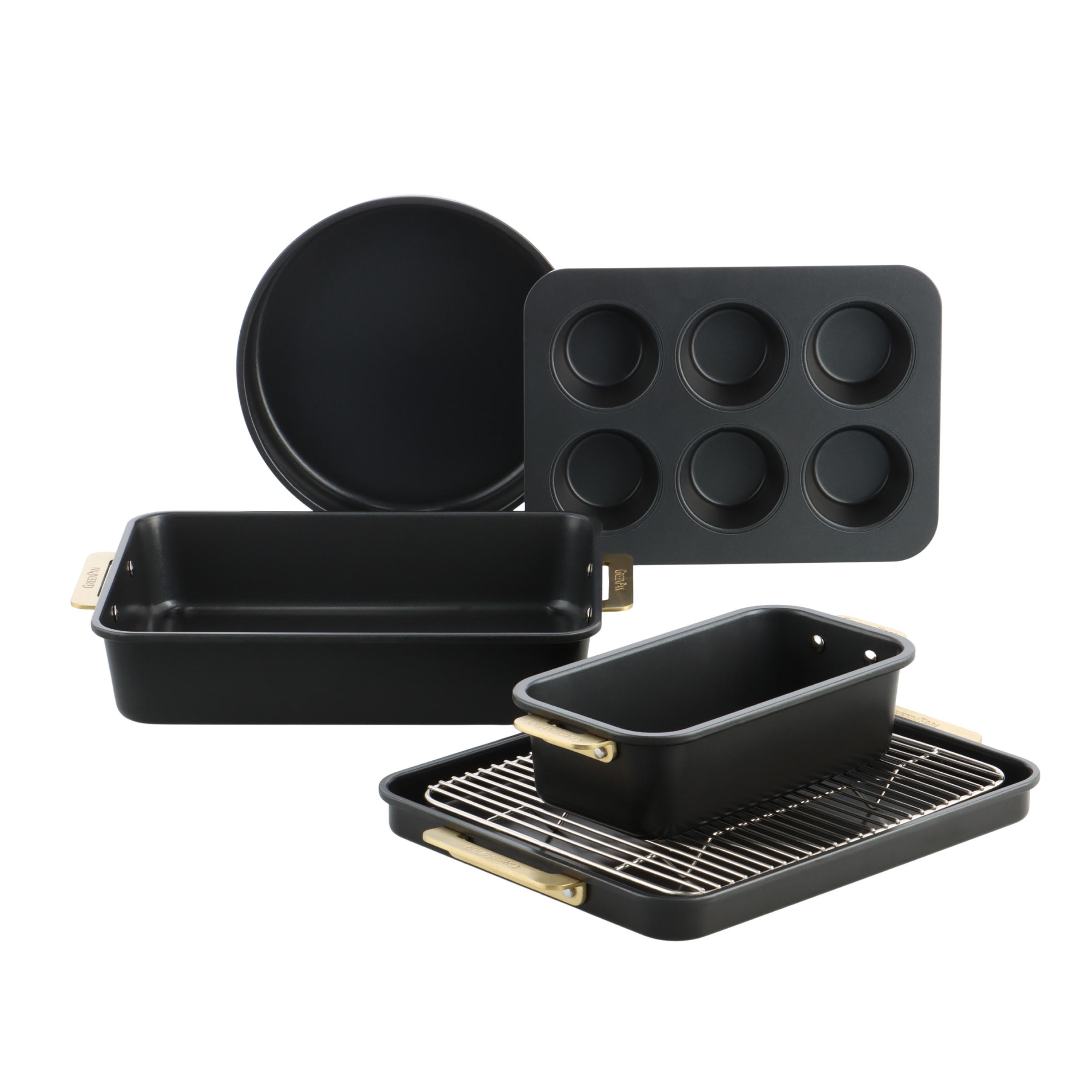 Padova Reserve Bakvormen Black 6-delige set