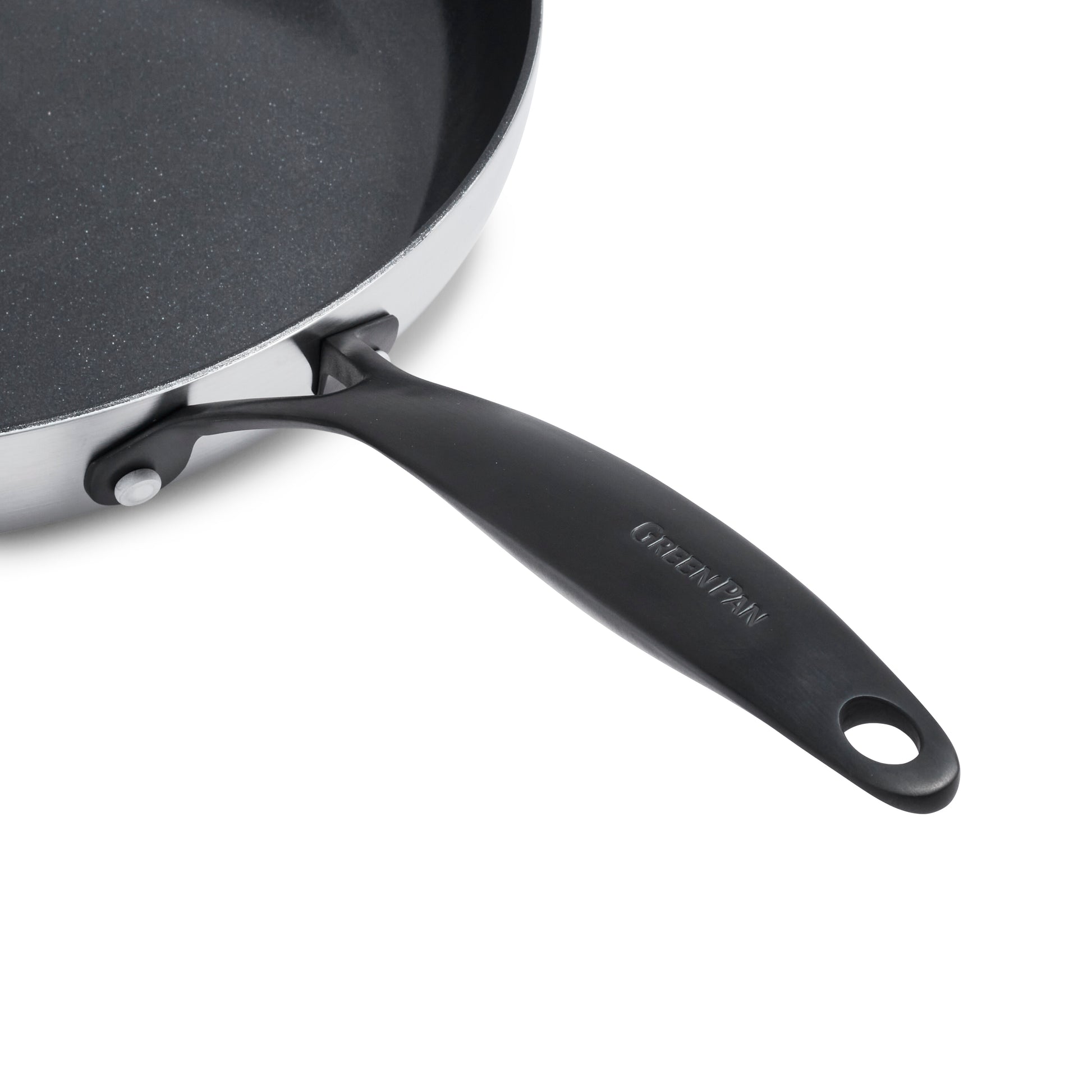 Venice Pro Noir 13-delige set zilver handvat braadpan