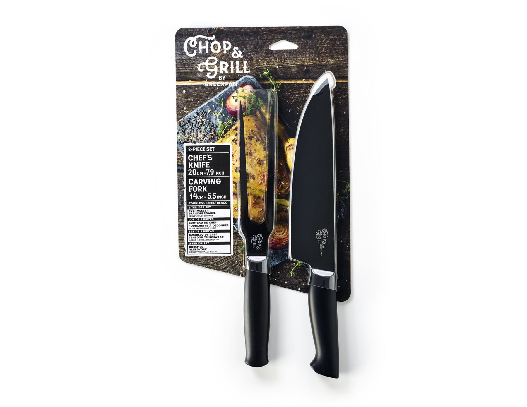 Greenpan Keukenaccessoires Chop & Grill pfas-vri vooraanzicht