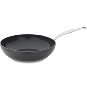 Barcelona Wokpan 28cm zwart zijaanzicht