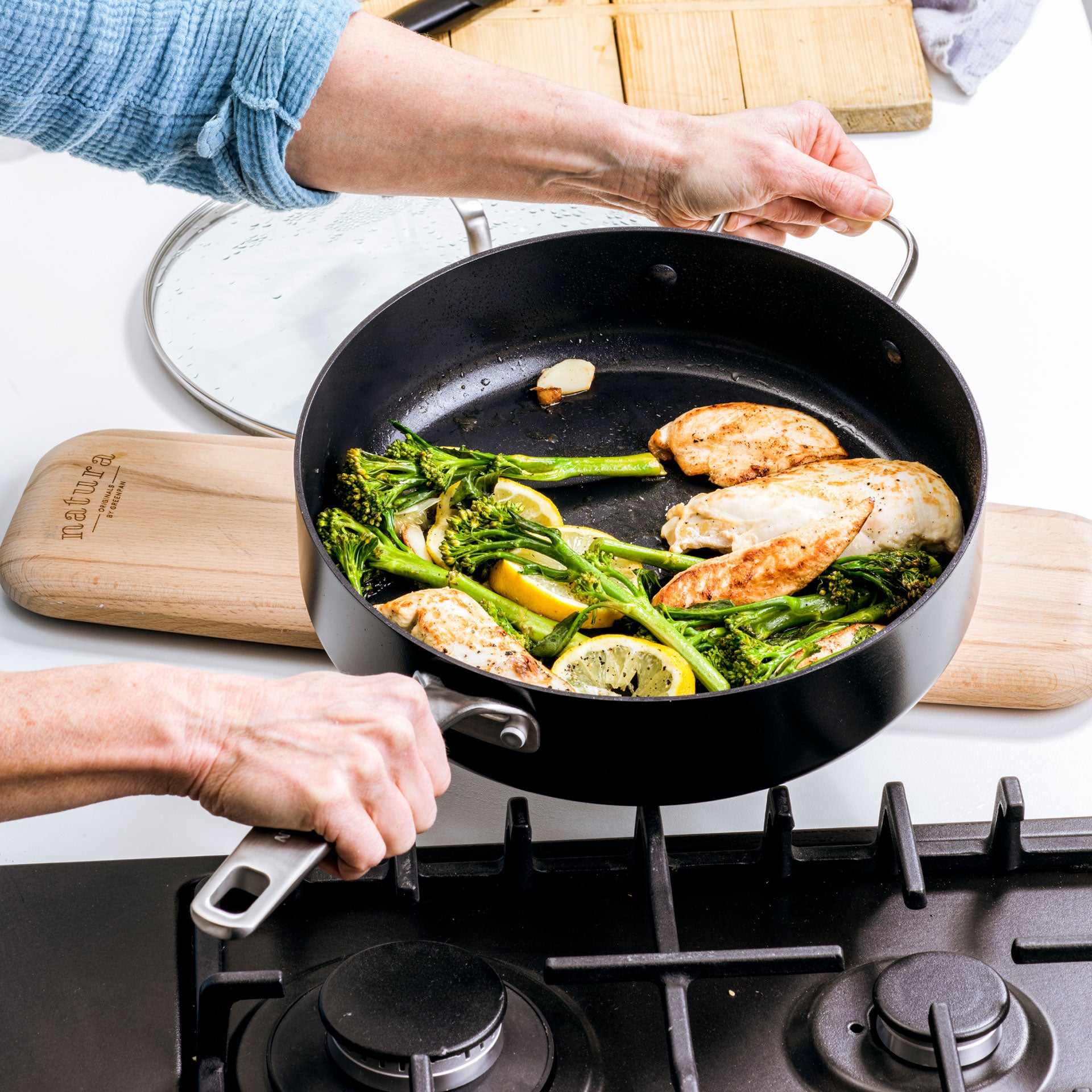 Copenhagen Stoofpan met deksel 28cm zwart eten