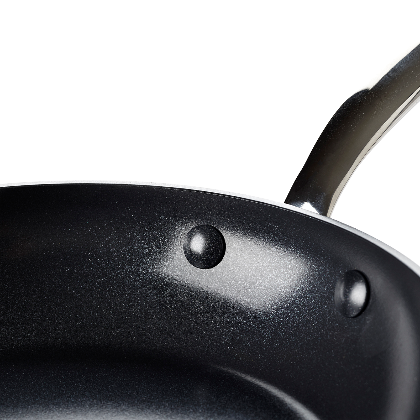 Barcelona Wokpan 28cm zwart binnenkant