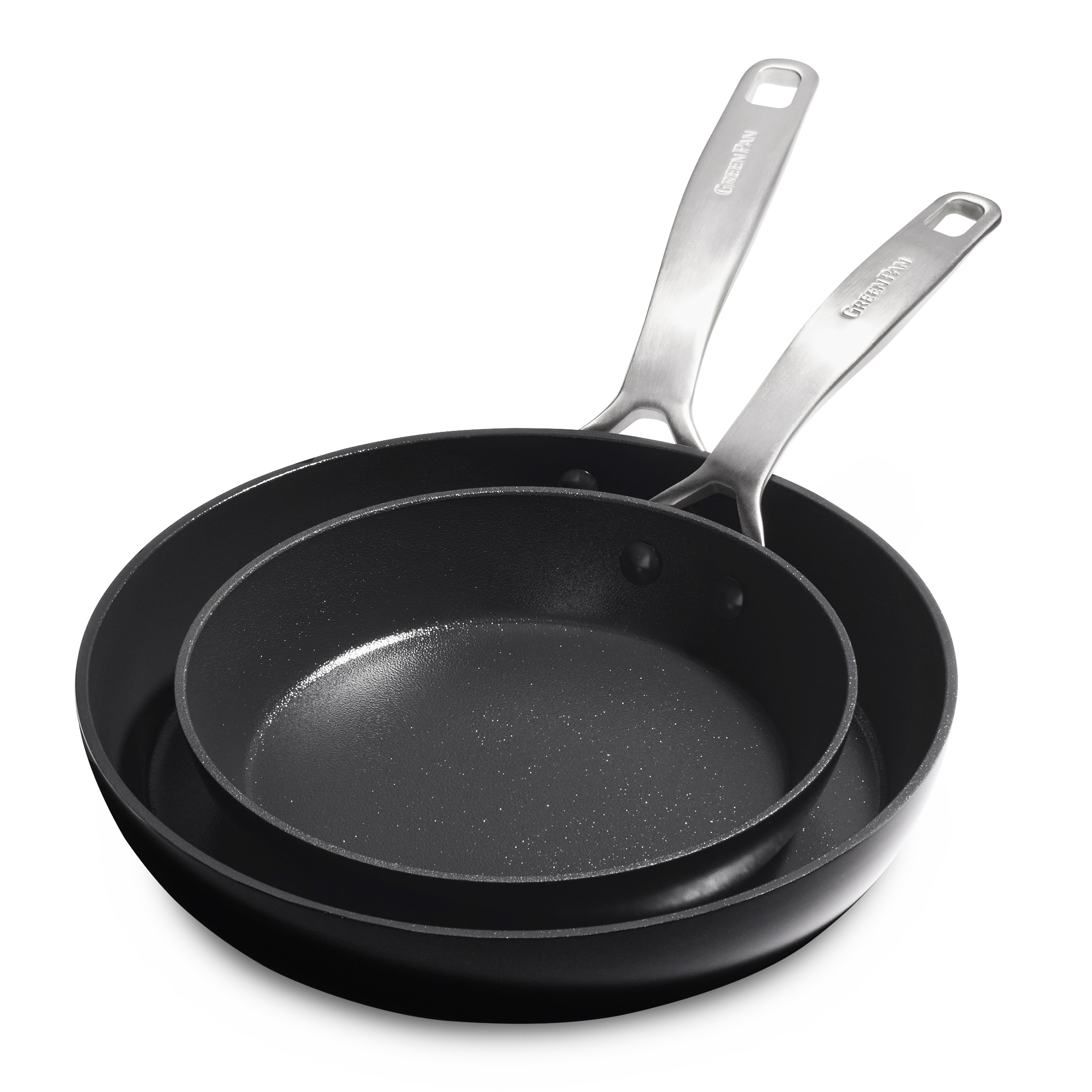Copenhagen 2-delige braadpannenset 20+28cm zwart