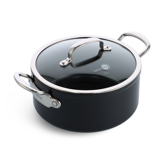Barcelona Pro Kookpot met deksel 24cm zwart