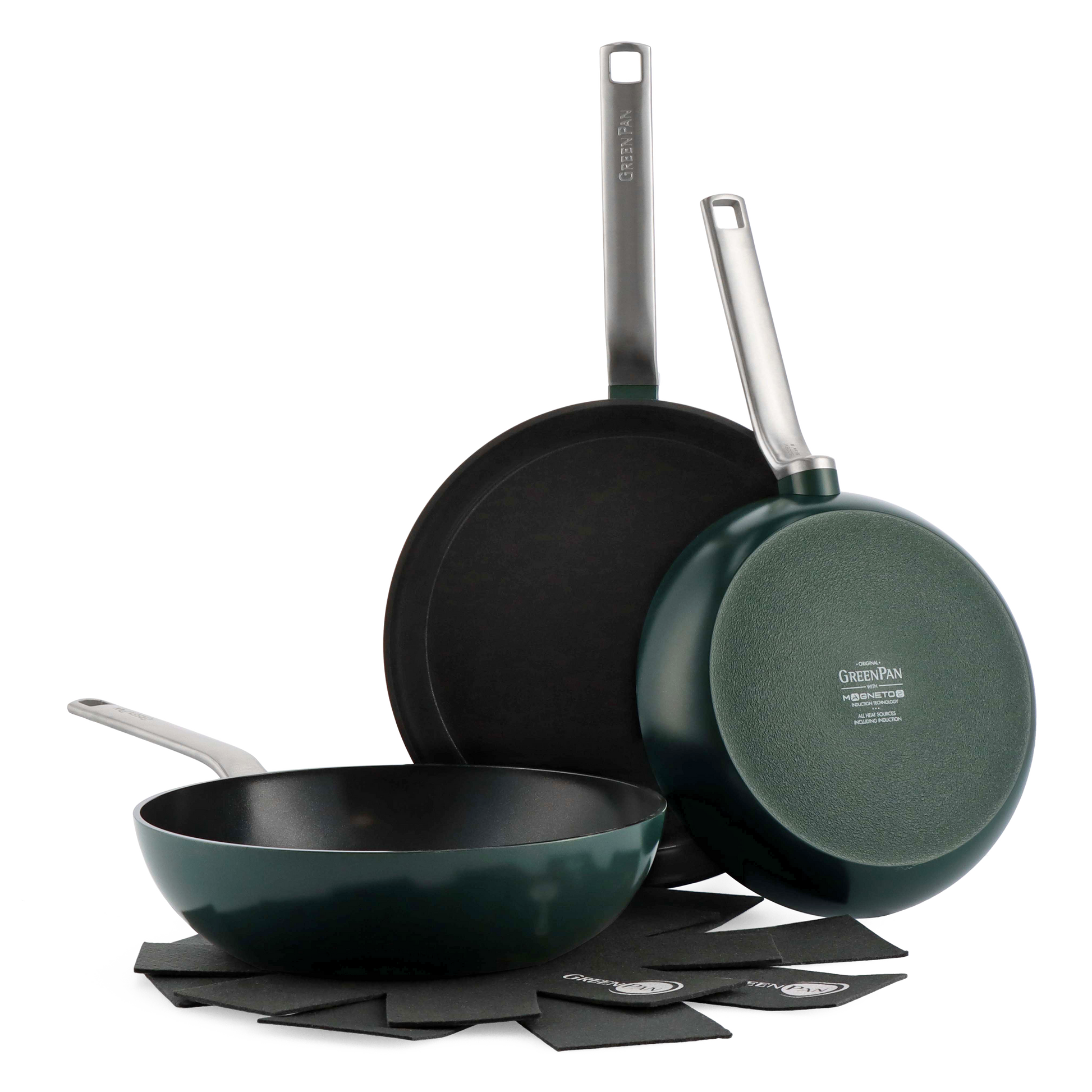 Evolution Pine Green 3-delige 24+28cm set groen collectie