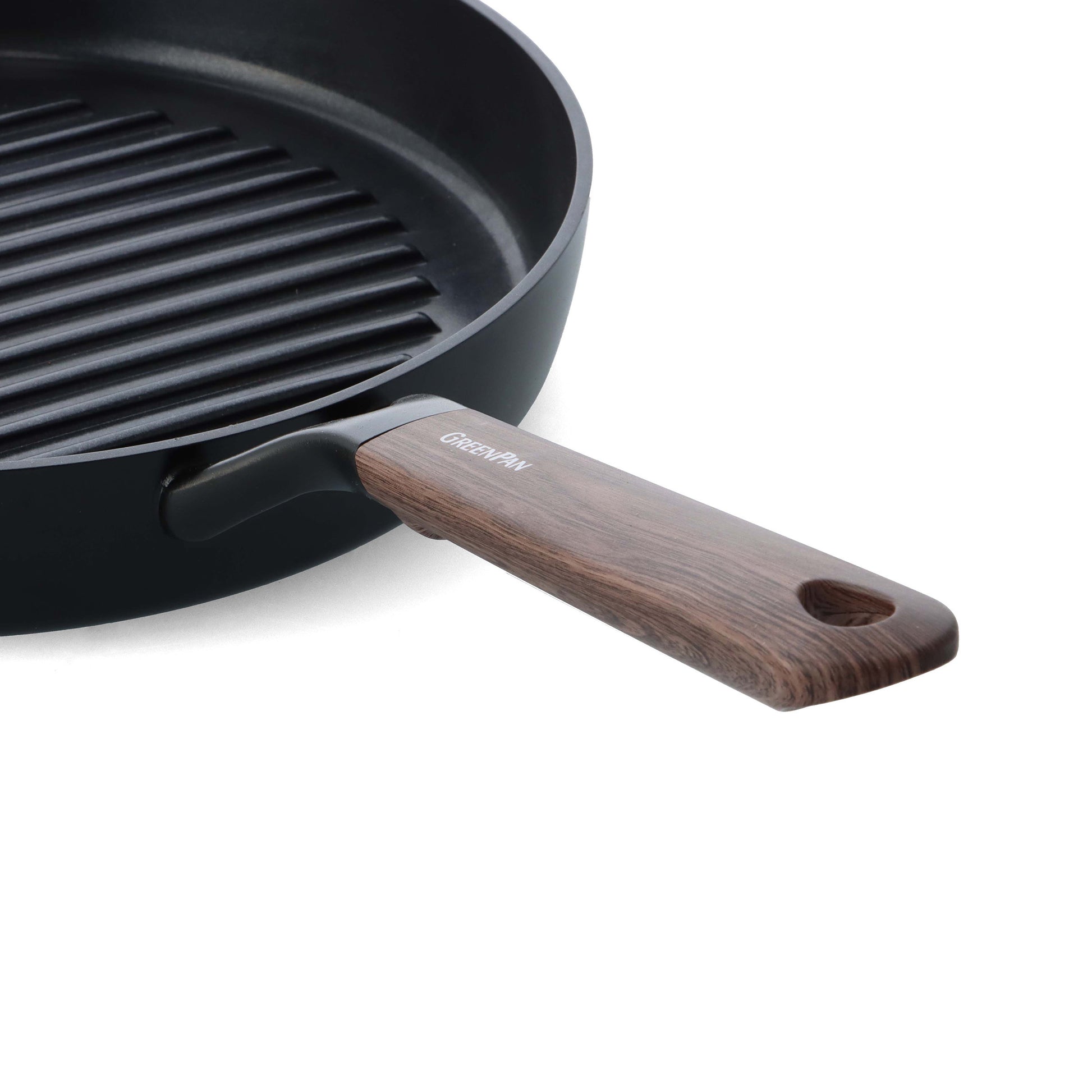 Eco-Smartshape Grillpan Dark Wood 28cm zwart handvat