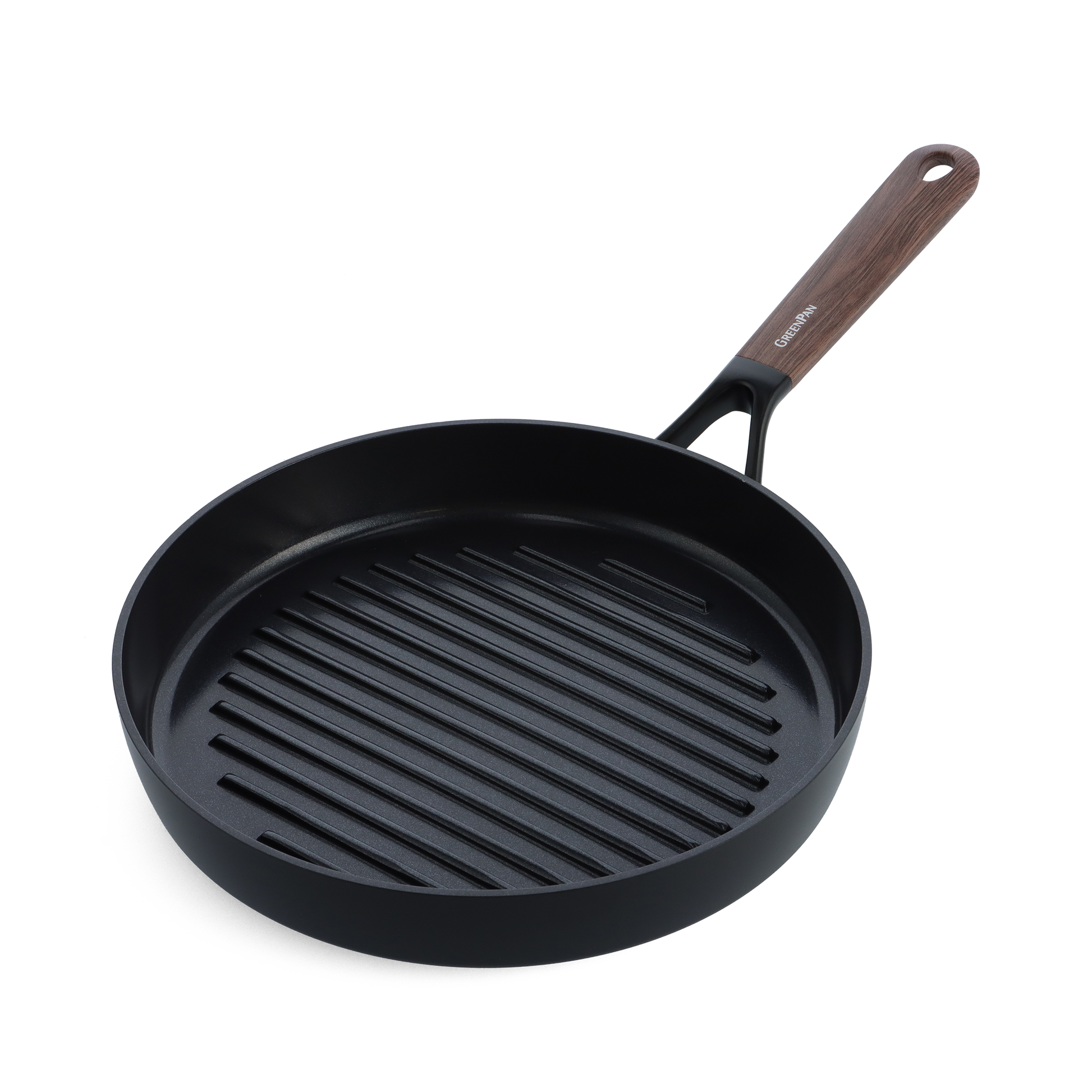Eco-Smartshape Grillpan Dark Wood 28cm zwart
