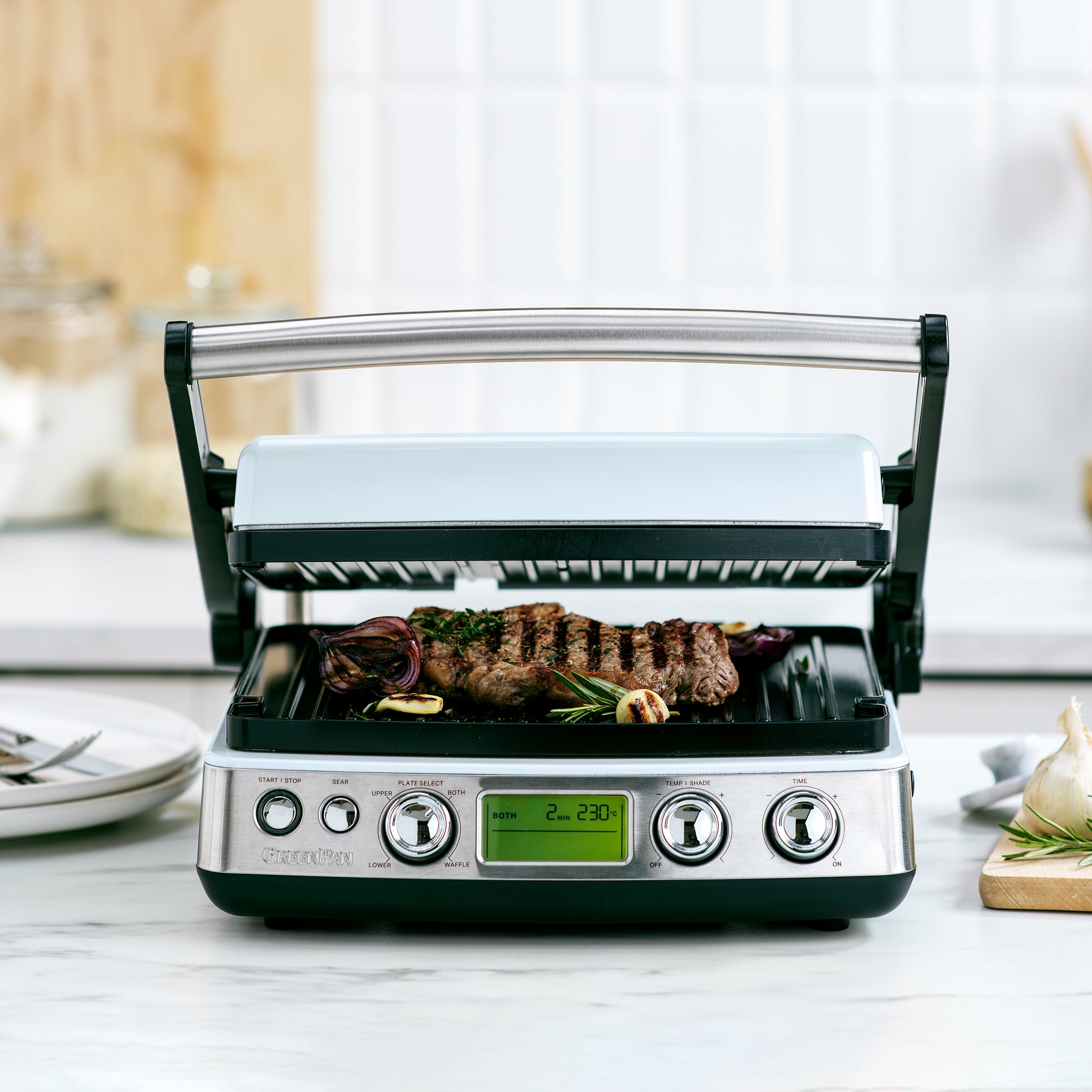 Contactgrill Blue Haze met vlees