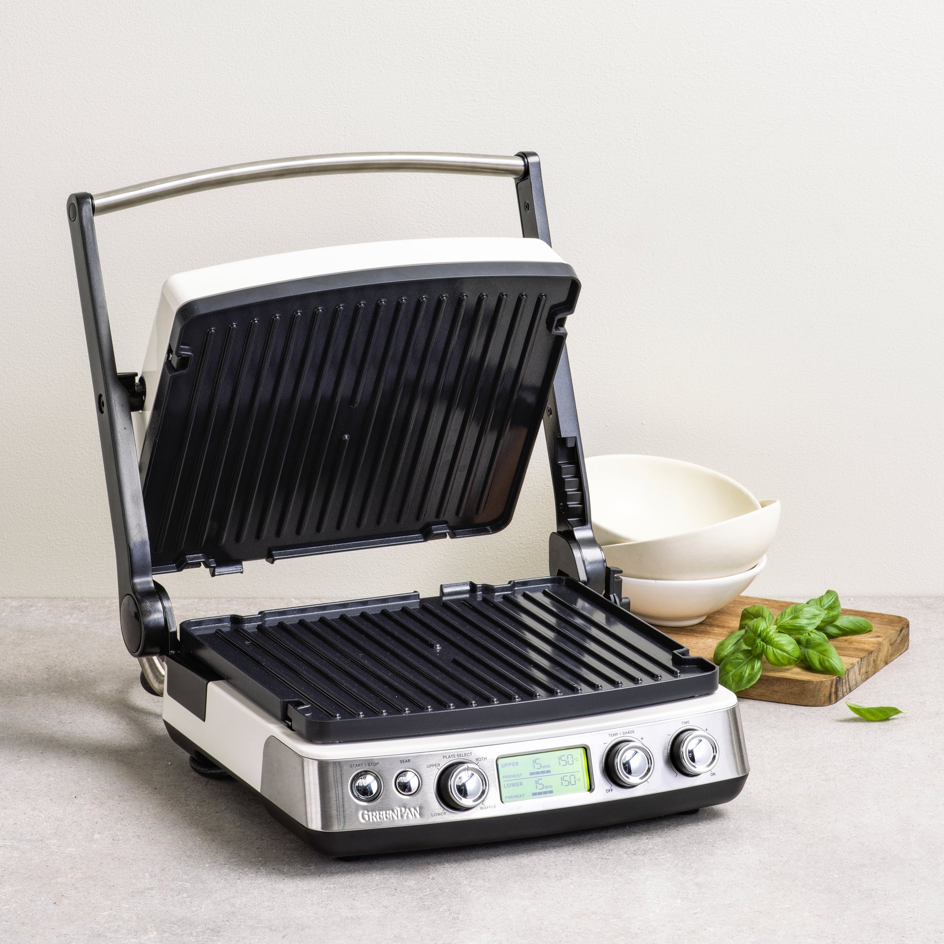  Belgische wafelplaten - contactgrill zwart ijzer