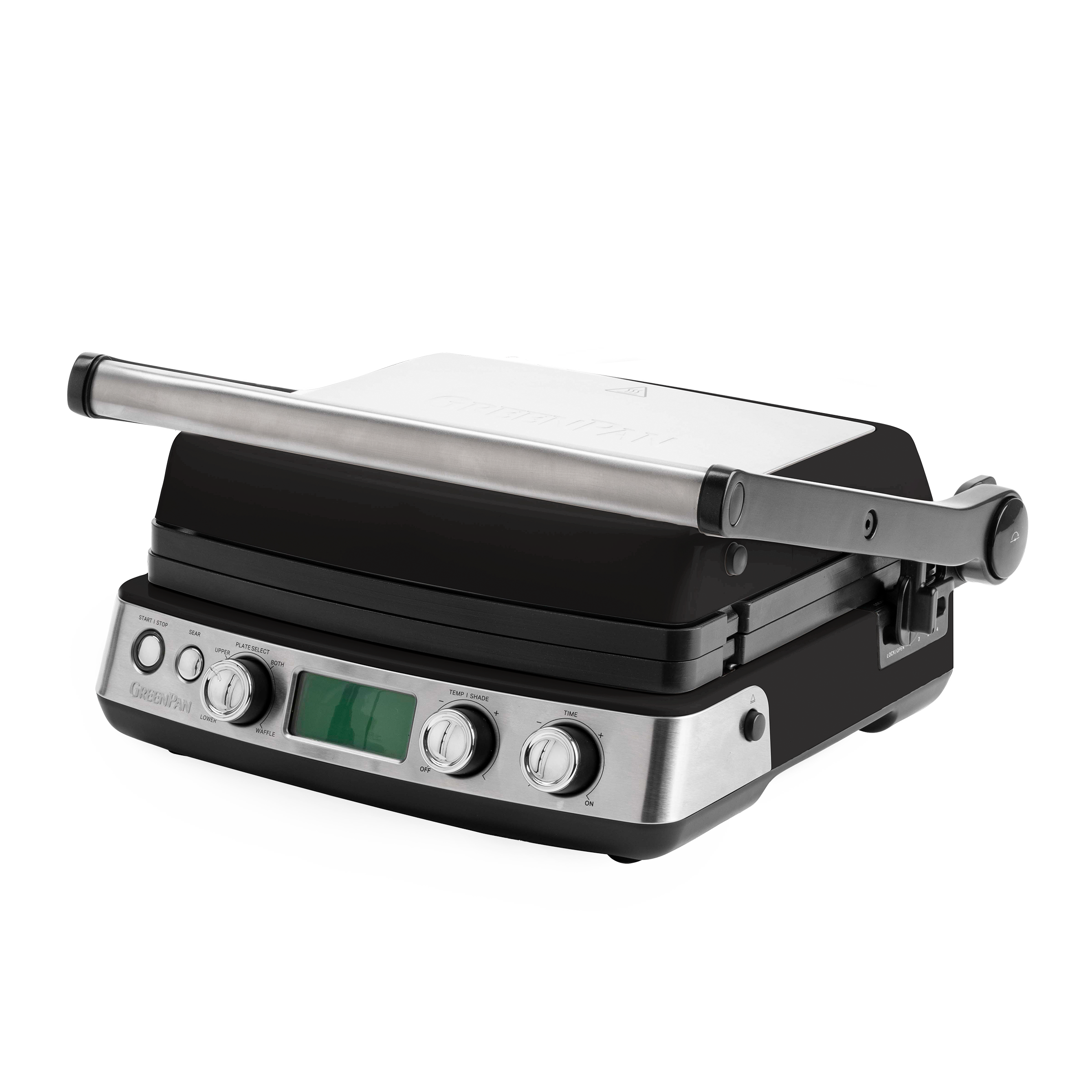 Contactgrill Glossy Black gesloten