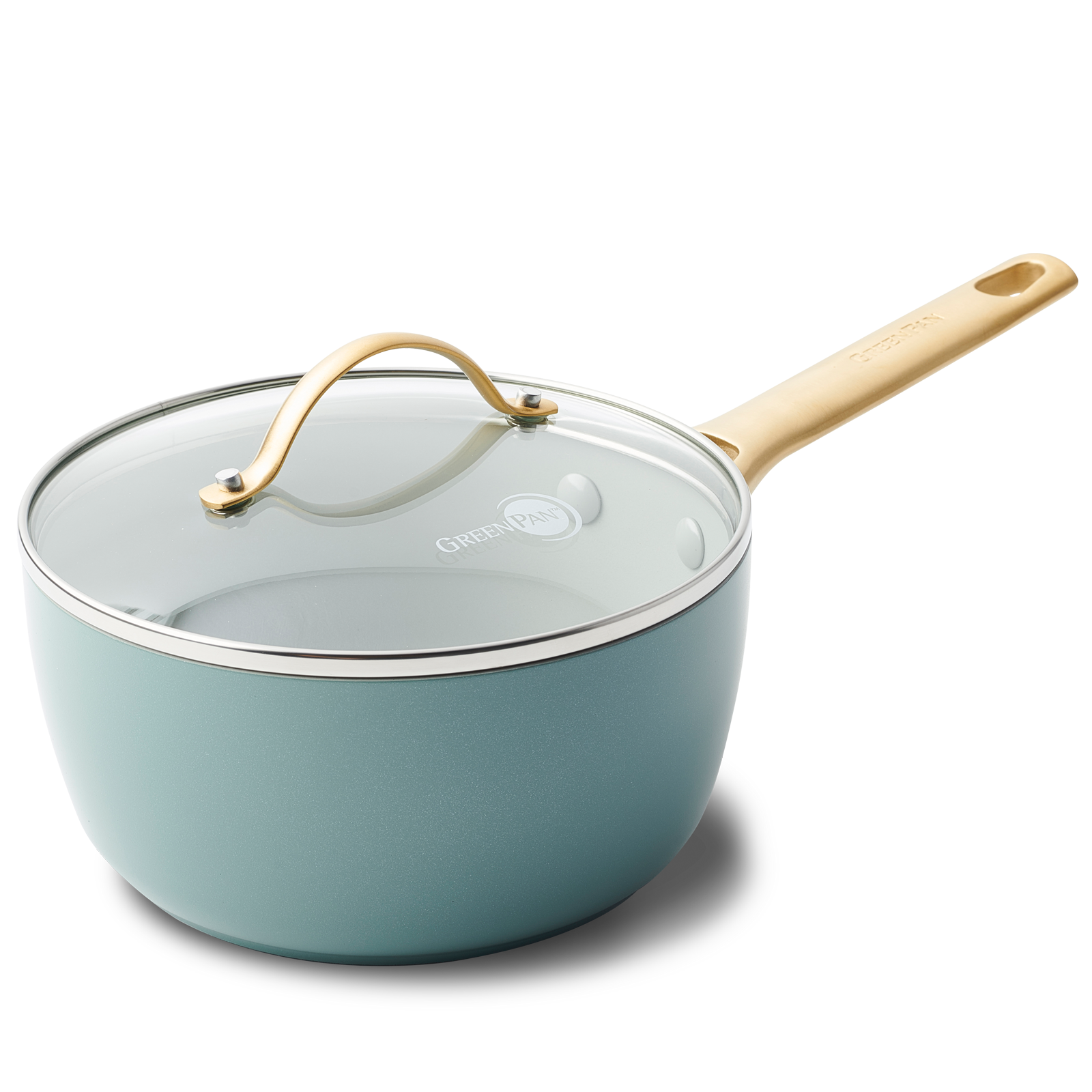 Padova Steelpan 14,5cm blauw met deksel