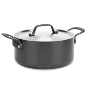 Kookpot met deksel 24cm zwart