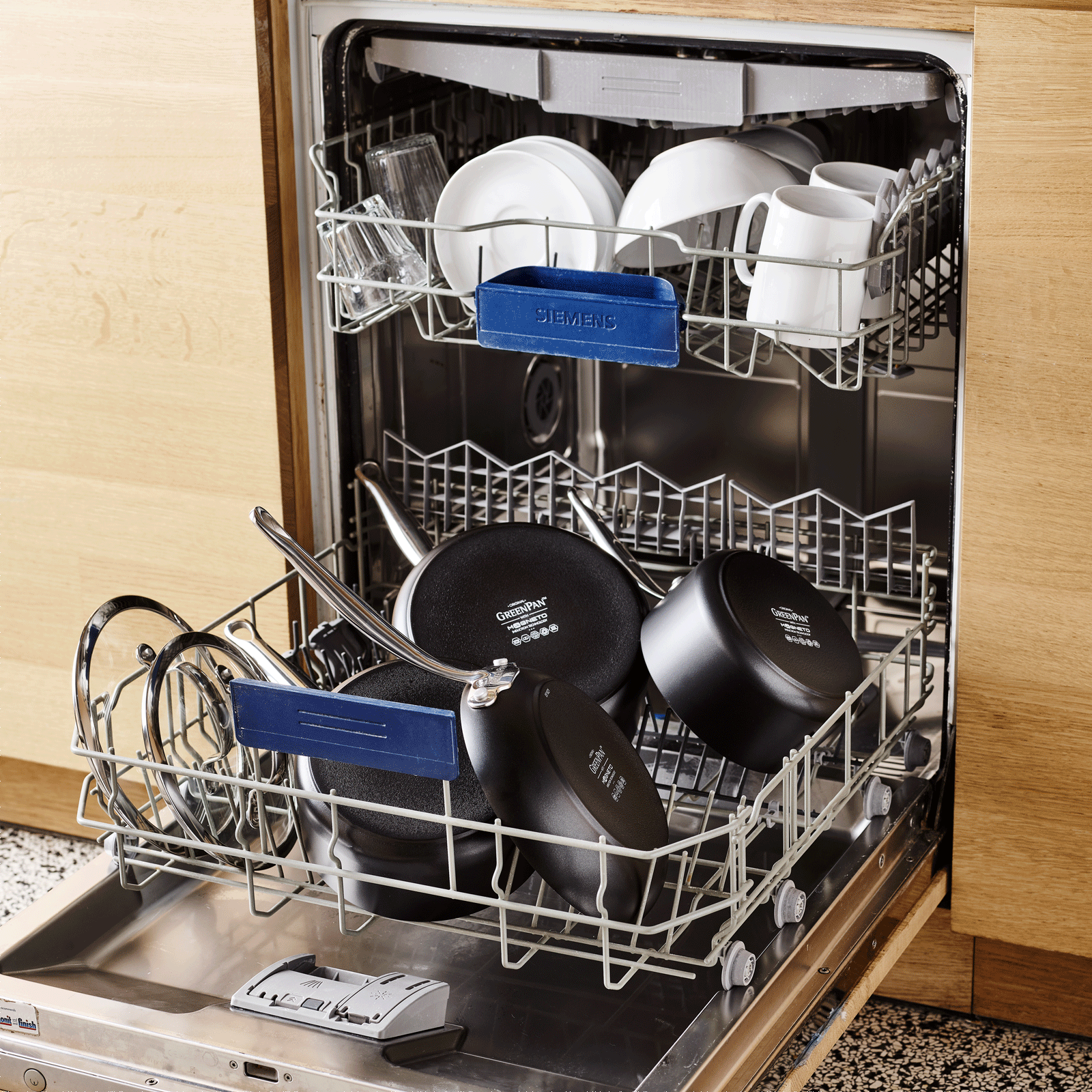 Barcelona Kookpot met deksel 16cm zwart in vaatwasser