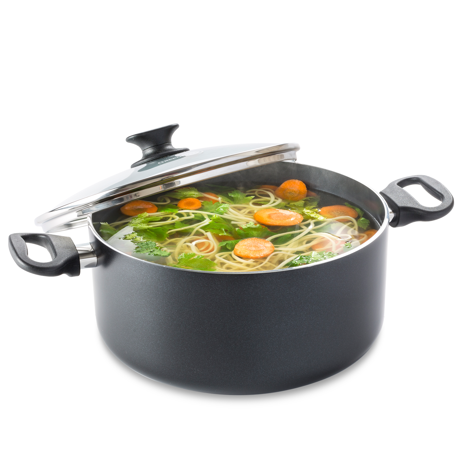 Cambridge Black Kookpot met deksel 24cm zwart eenpansgerecht