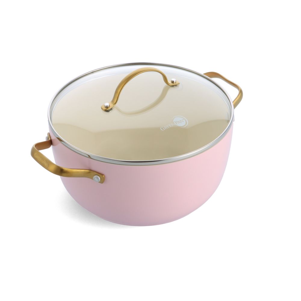 Padova Blush Pink 10-delige pannenset roze kookpot met deksel
