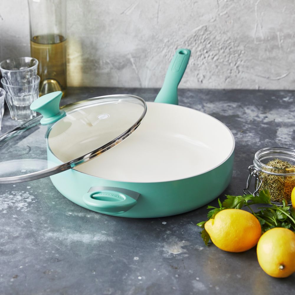 Rio Turkoois Stoofpan met deksel 30cm