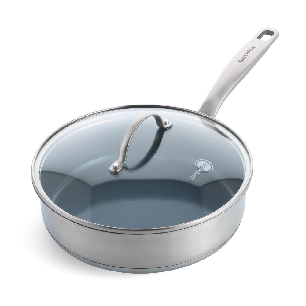 Treviso 6-delige set zilver stoofpan met deksel