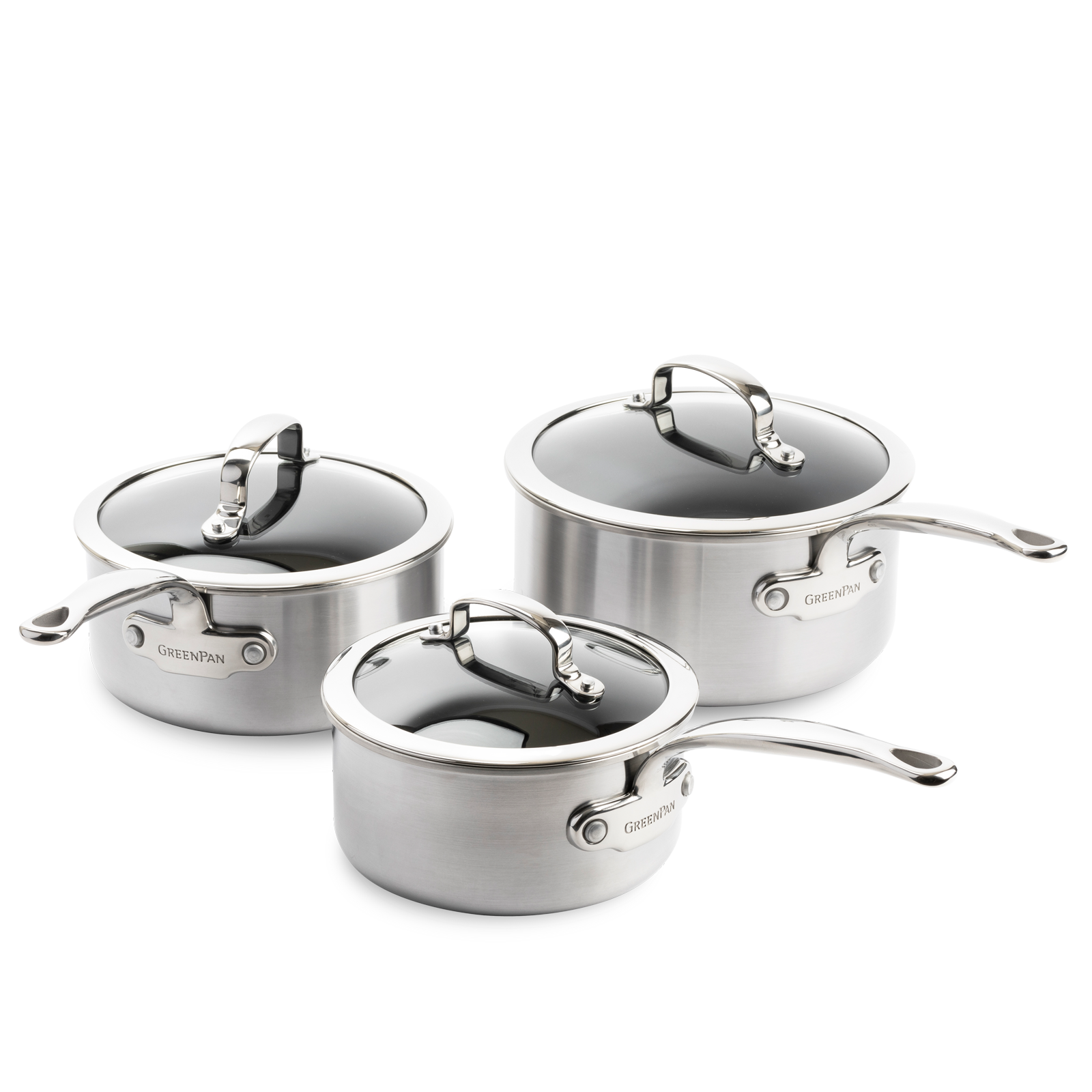 Premiere 6-delige Steelpannenset zilver