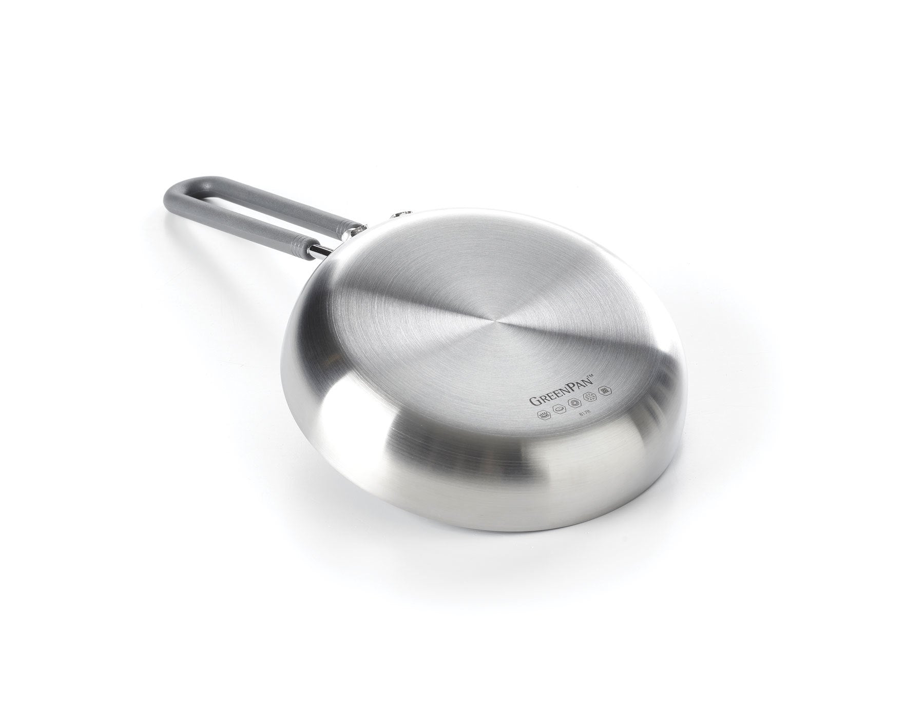 Mini Assortment Stainless Steel Braadpan 14cm zilver onderaanzicht