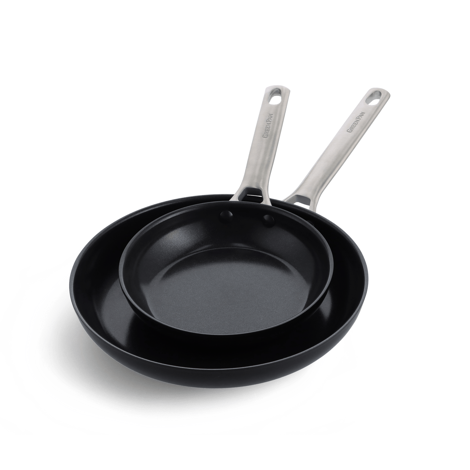 Padova Black 2-delige Braadpannenset 20+28cm zwart